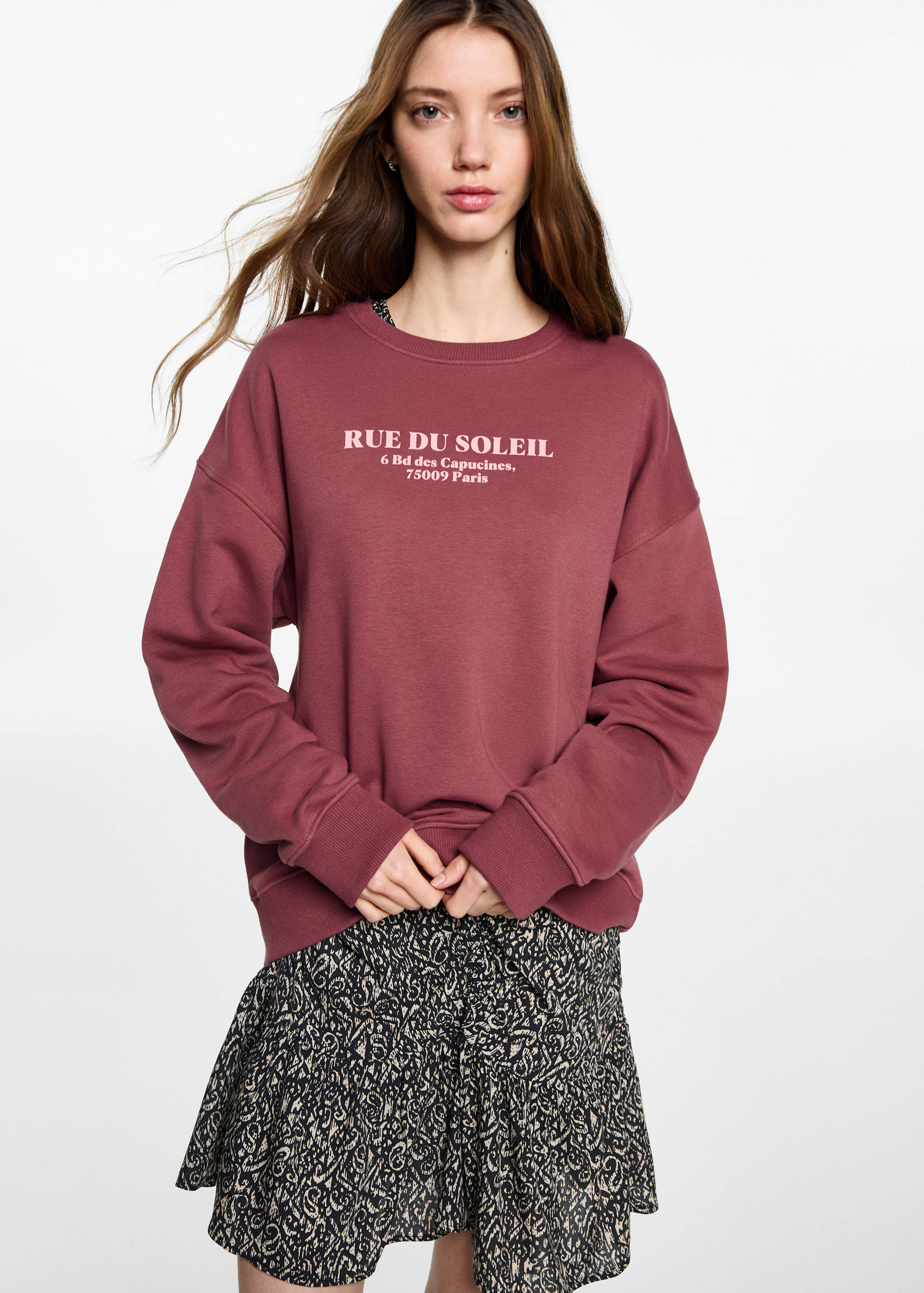 Sweat-shirt message - Plan moyen