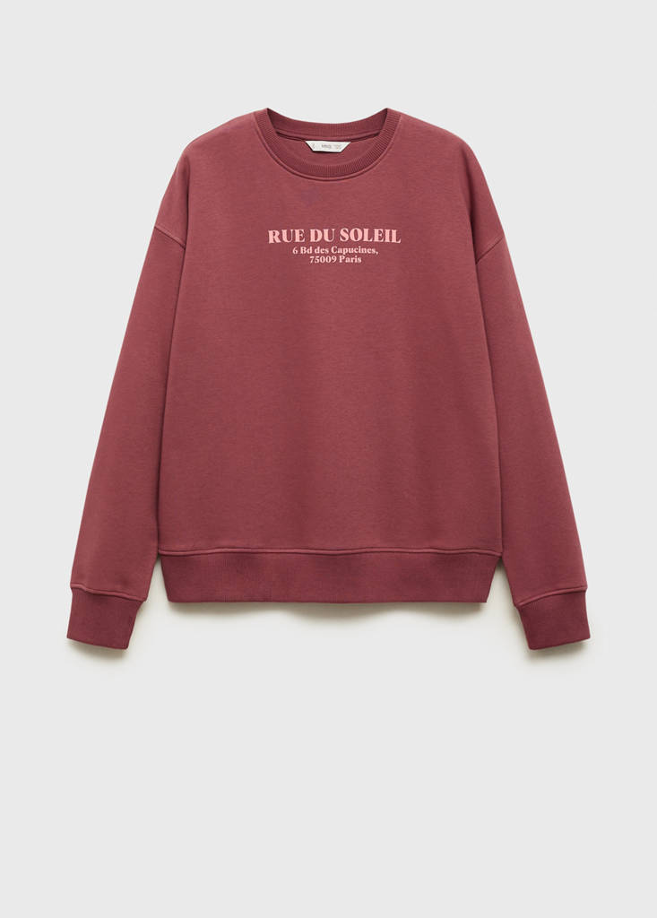 Message sweatshirt — Maroon