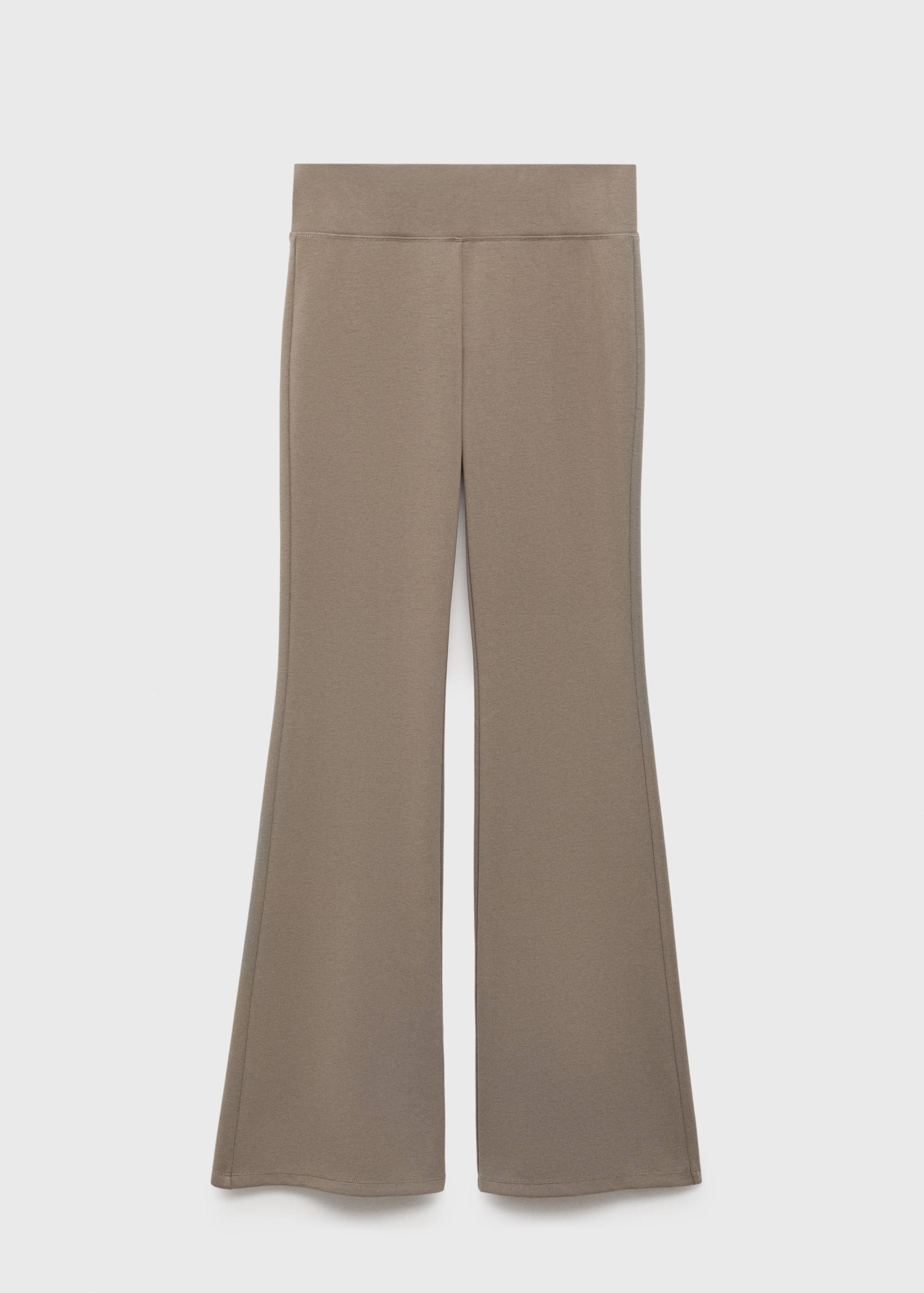 Flared knitted trousers - Article without model