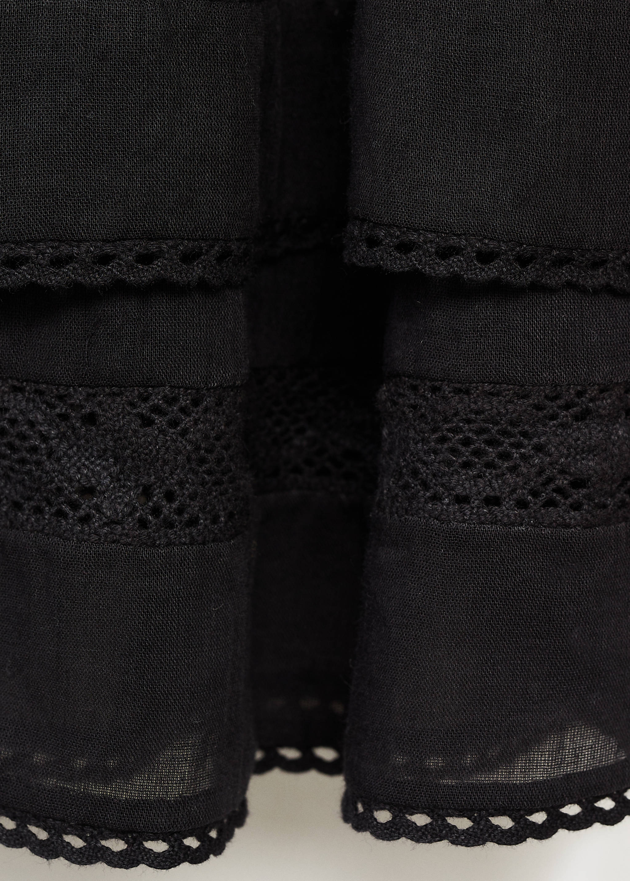 Gathered skirt with ruffles - Details of the article 0