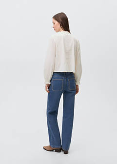 Ruched blouse with ruffles — Off White 8