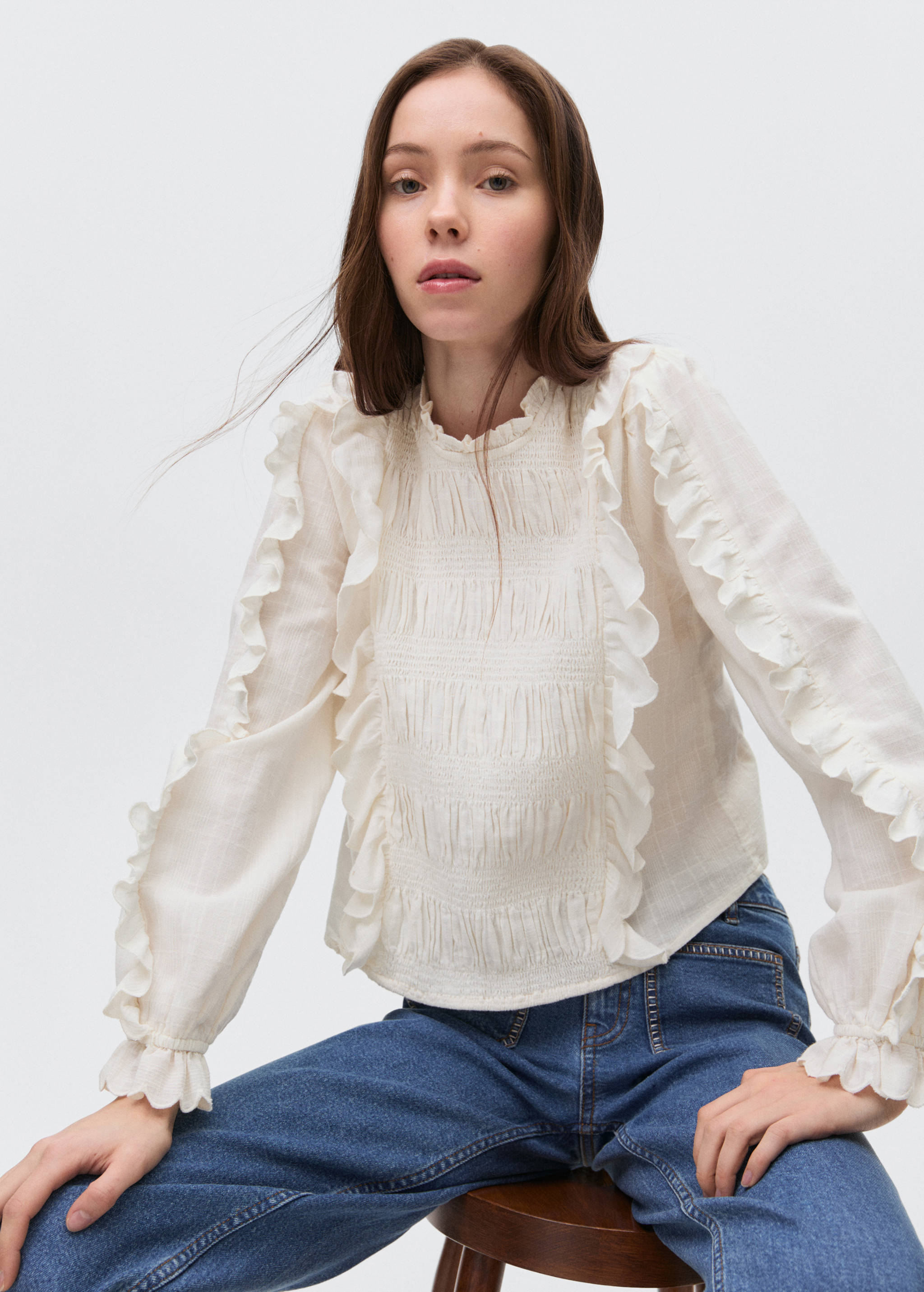 Blusa fruncida volantes - Detalle del artículo 2
