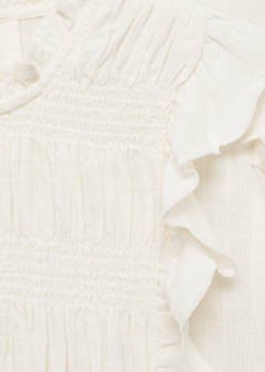 Ruched blouse with ruffles — Off White 7