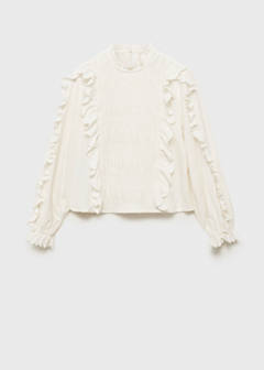 Ruched blouse with ruffles — Off White 4