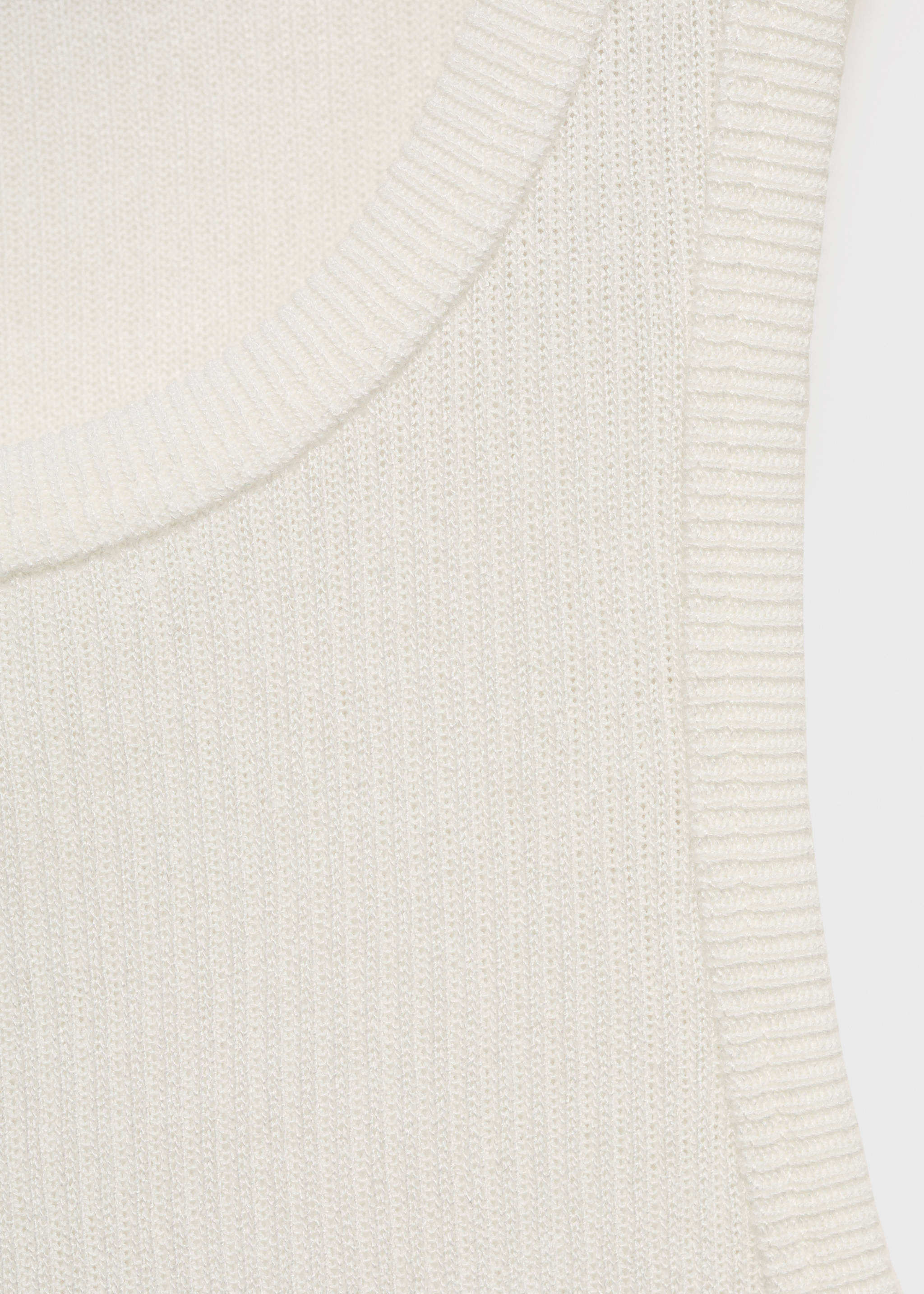 Топ из тонкого трикотажа в рубчик - Деталь изделия 8