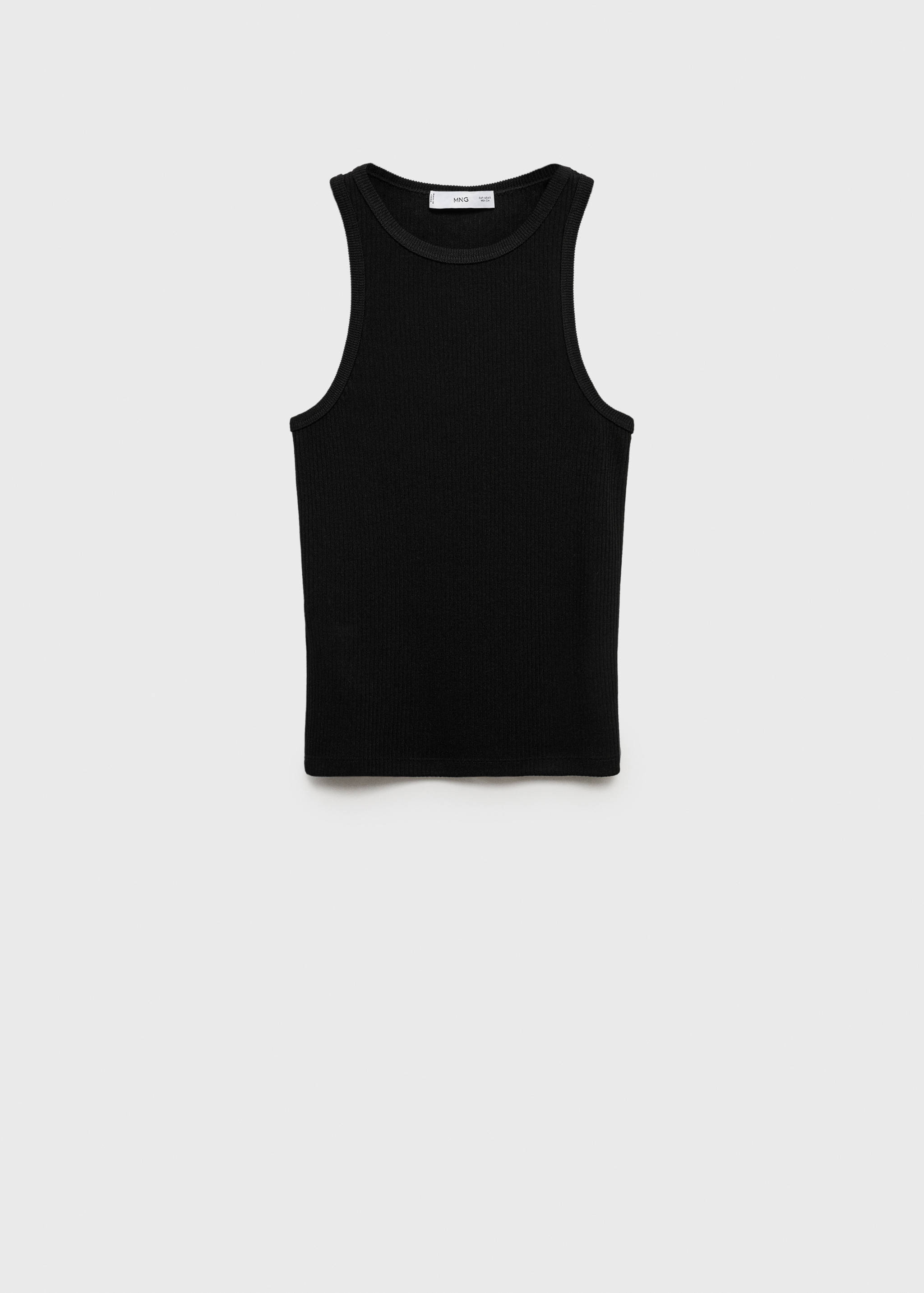 Fine ribbed knit top - Article without model