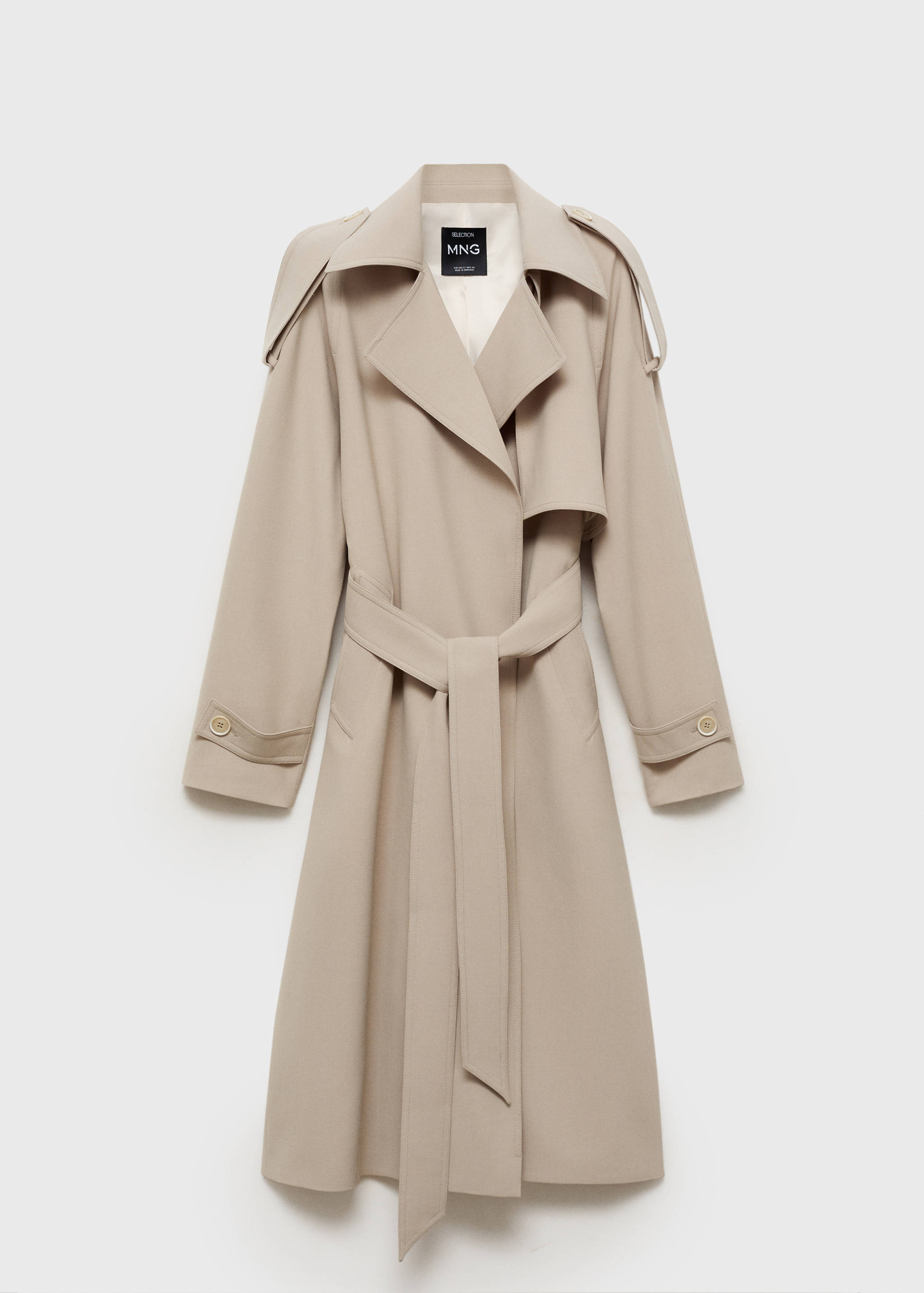 Oversized trench coat with belt - Article without model