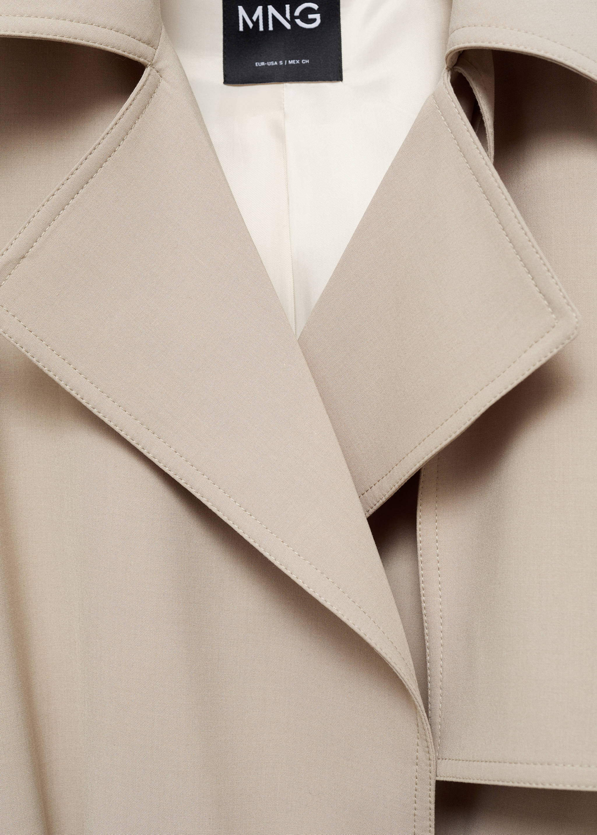 Oversized trench coat with belt - Details of the article 8