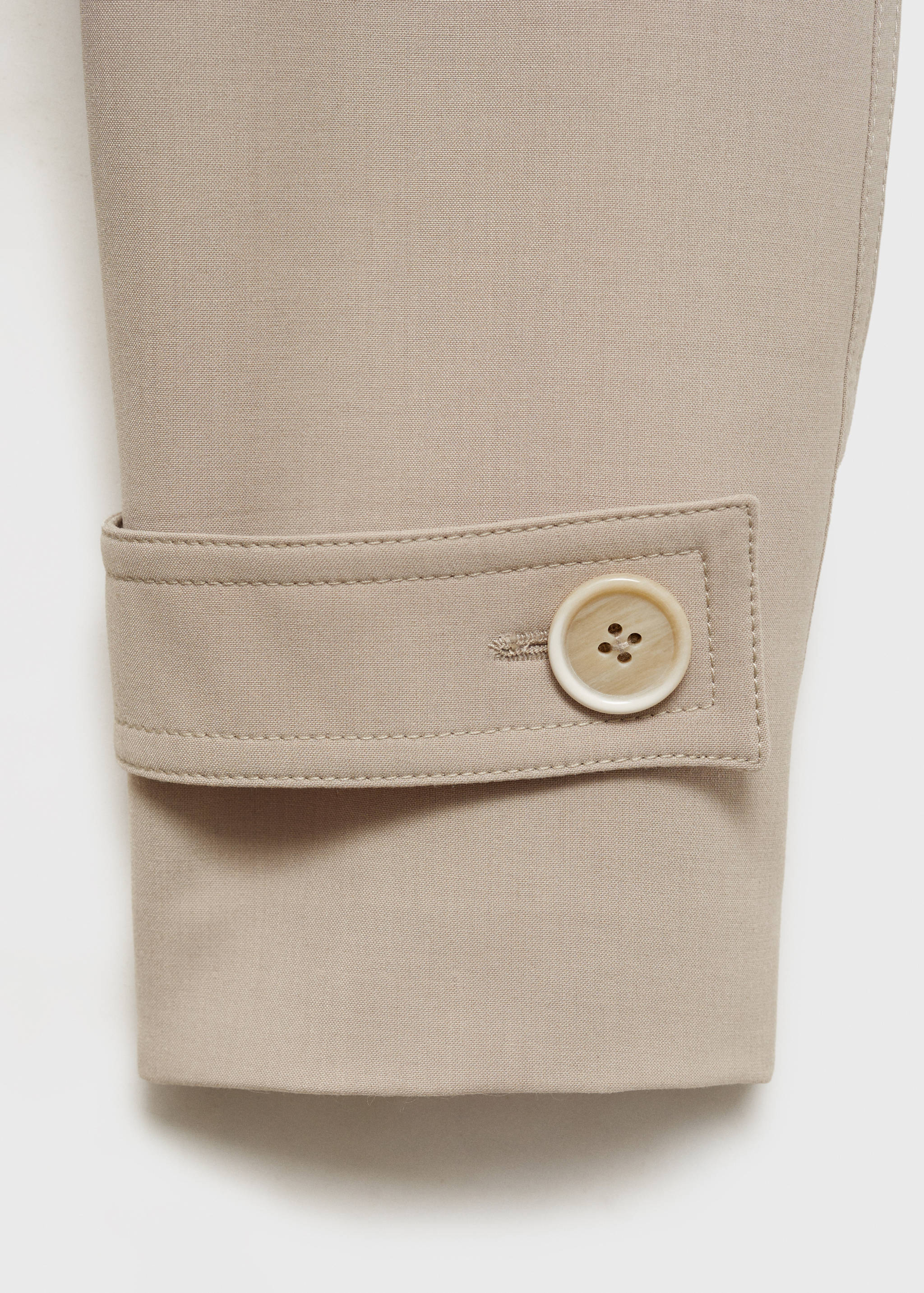 Oversized trench coat with belt - Details of the article 0