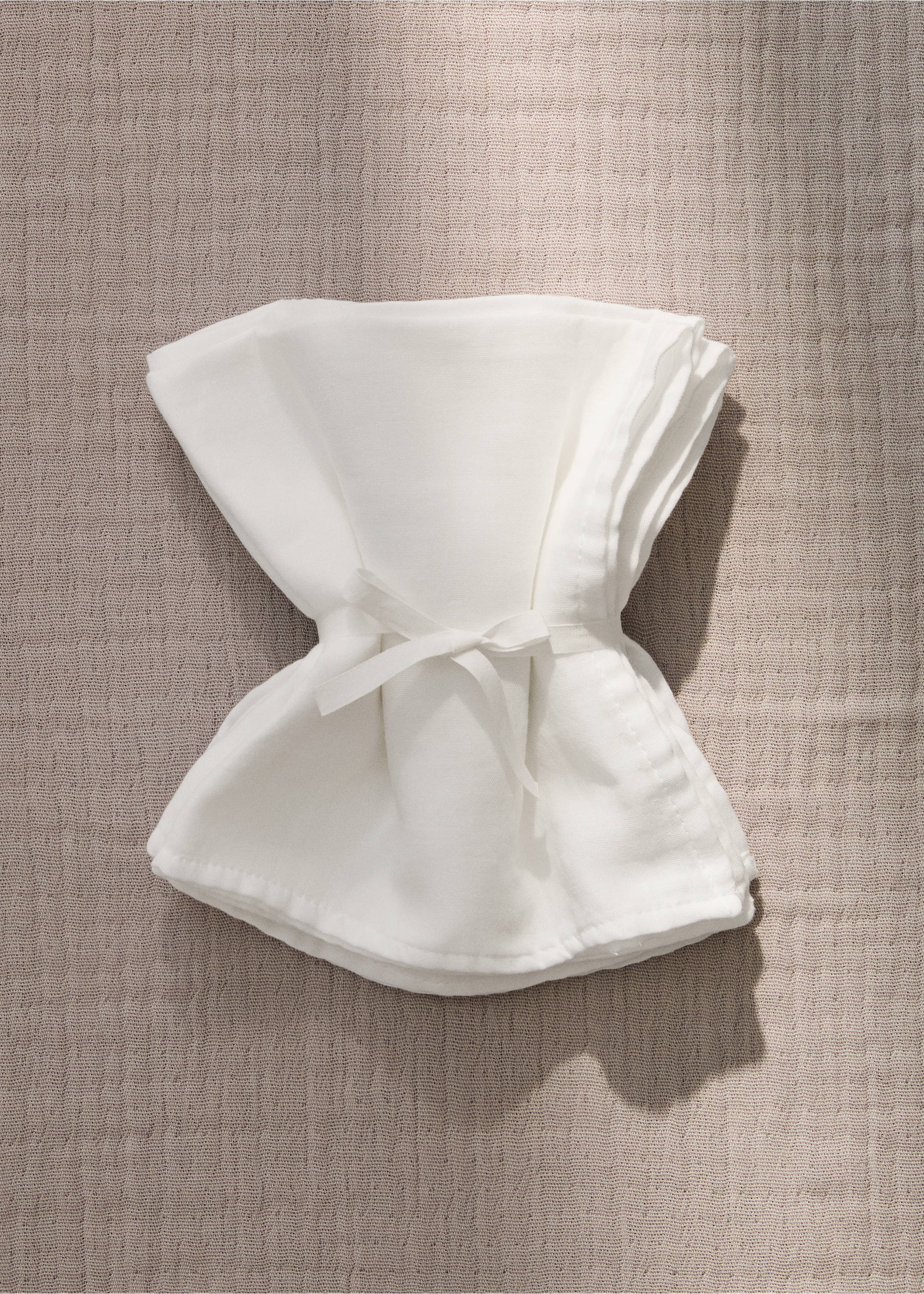 Plain cotton baby swaddle - General plane, Ecru. Ref: 87093301-00.