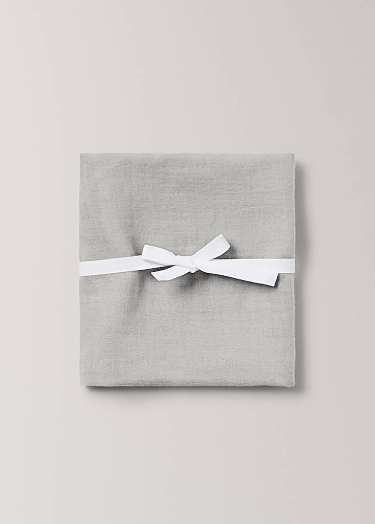 Plain cotton baby swaddle — Grey