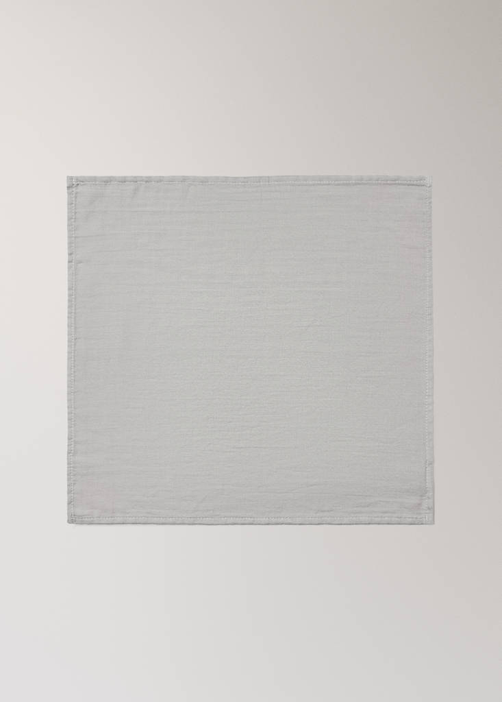 Plain cotton baby swaddle — Grey