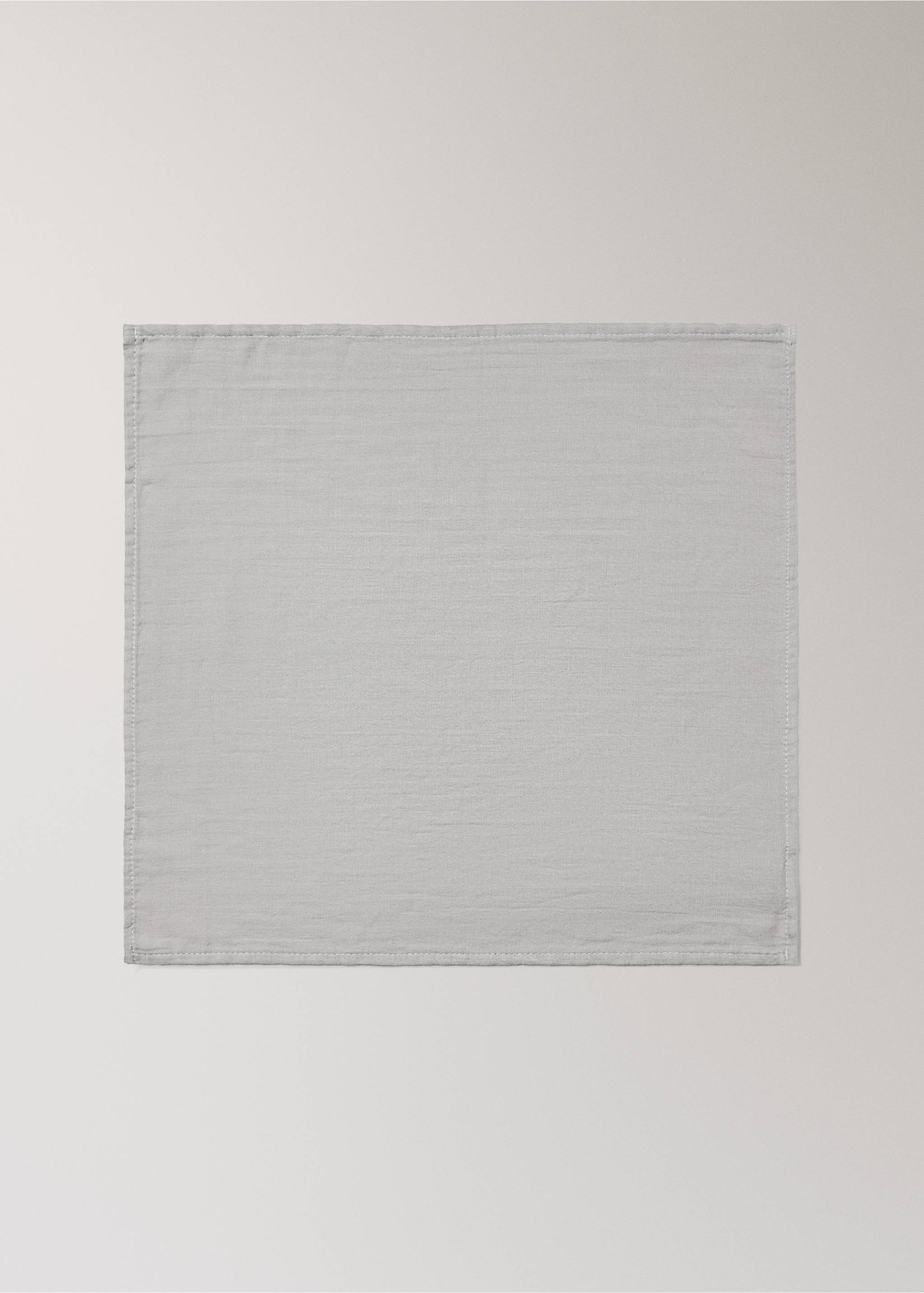 Plain cotton baby swaddle - Details of the article 5, Grey. Ref: 87093301-00.