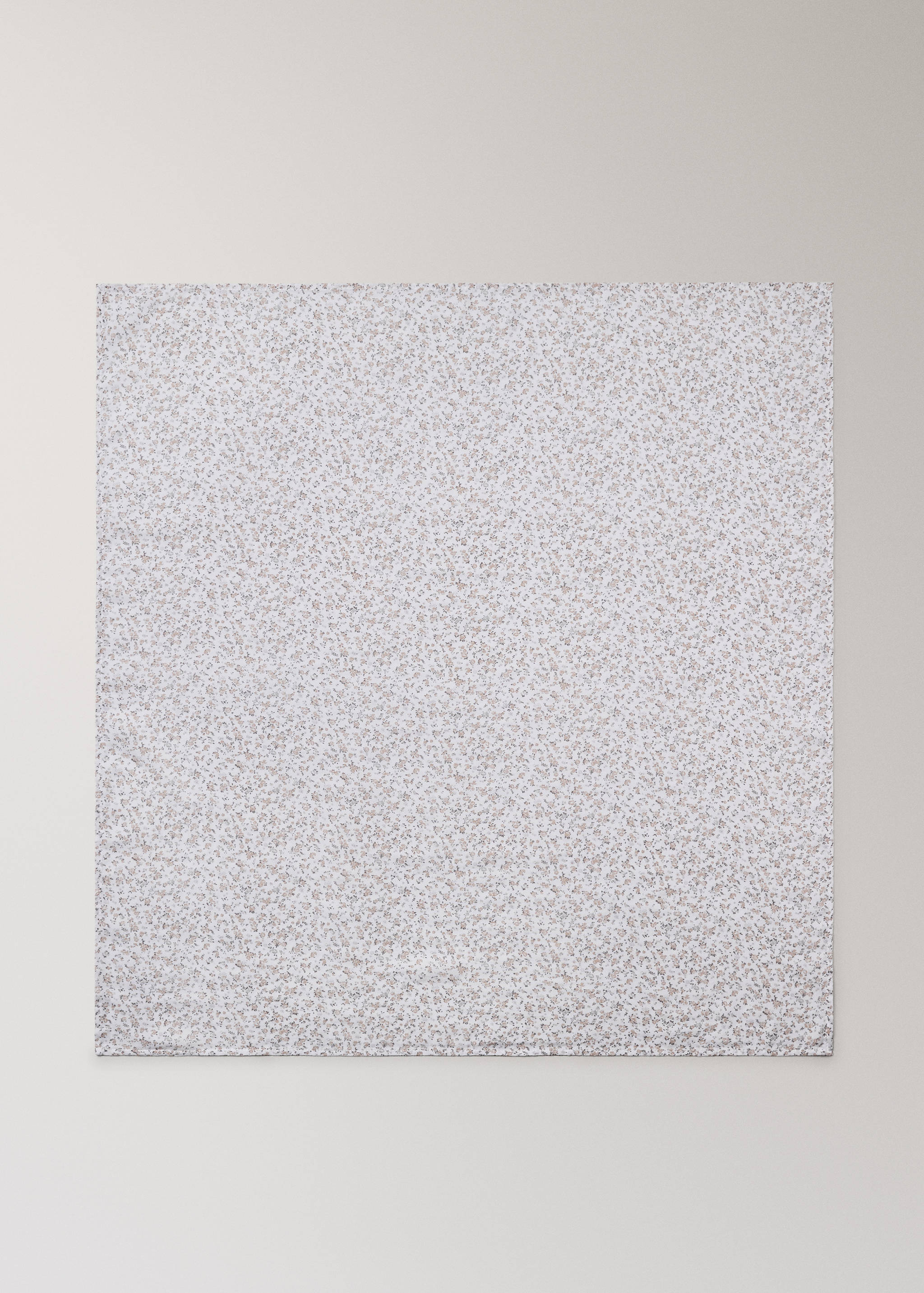 Cotton baby swaddle with mini-floral print - Article without model