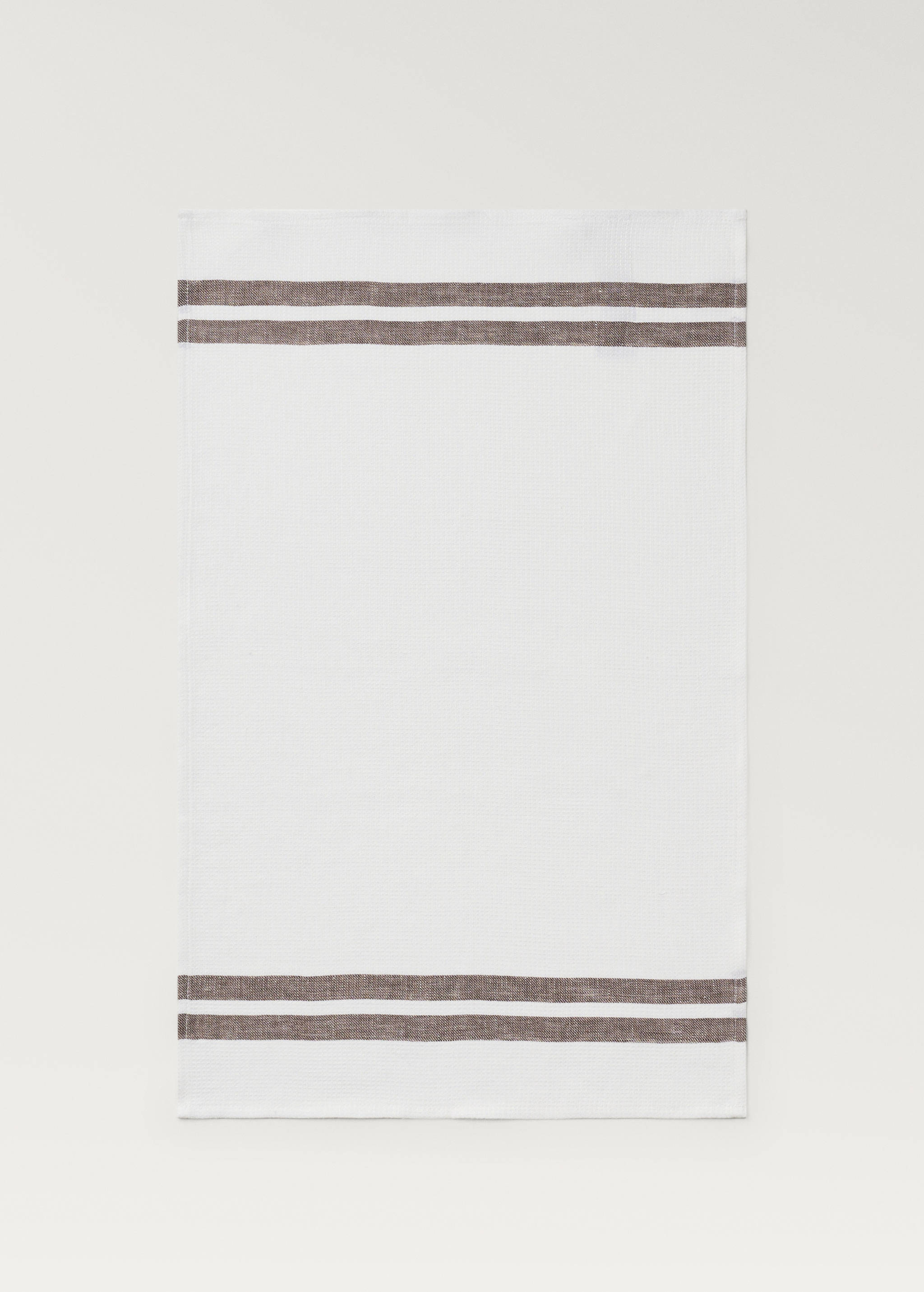Waffle-linen striped dish cloth - Details of the article 1