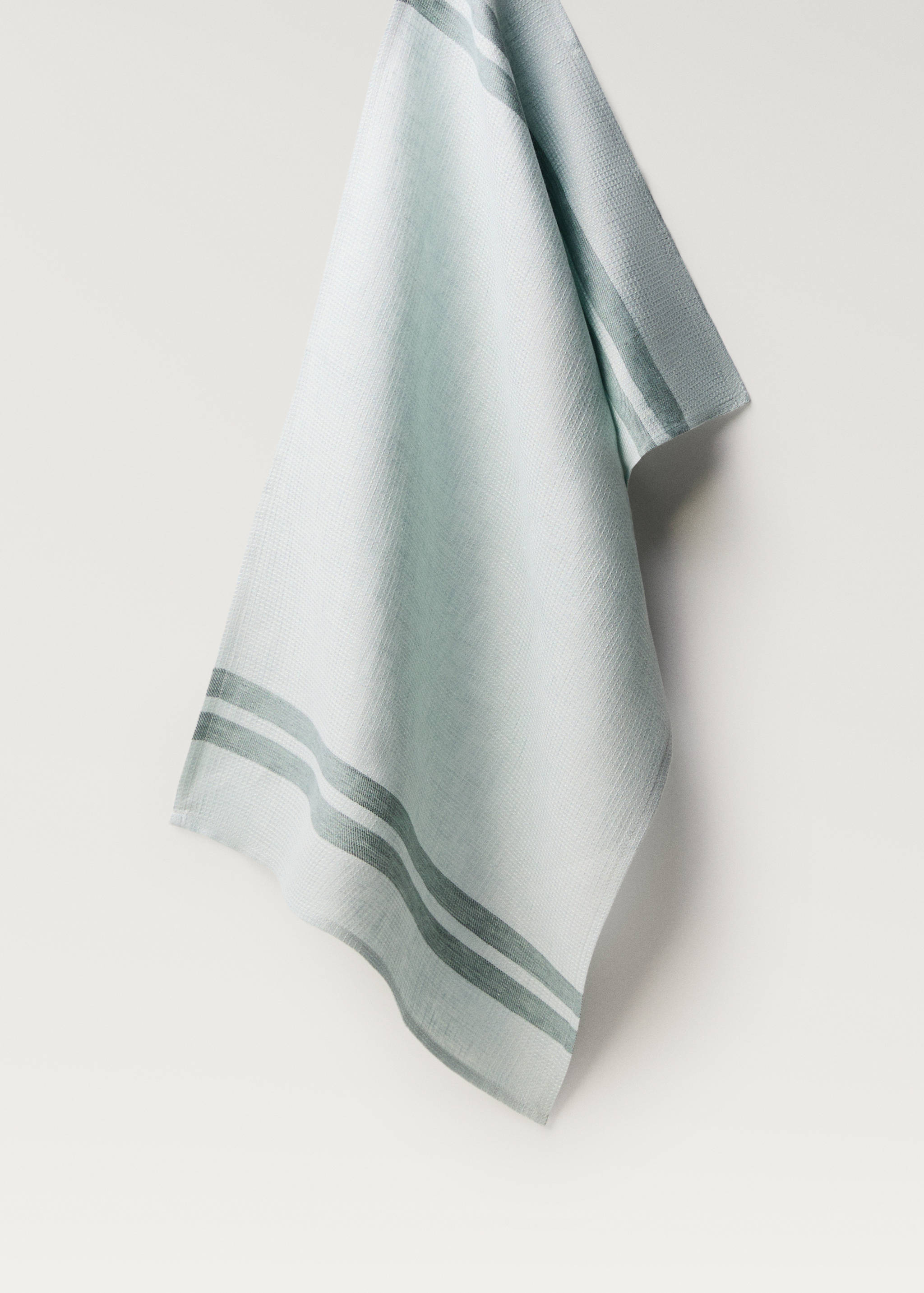 Waffle-linen striped dish cloth - Article without model