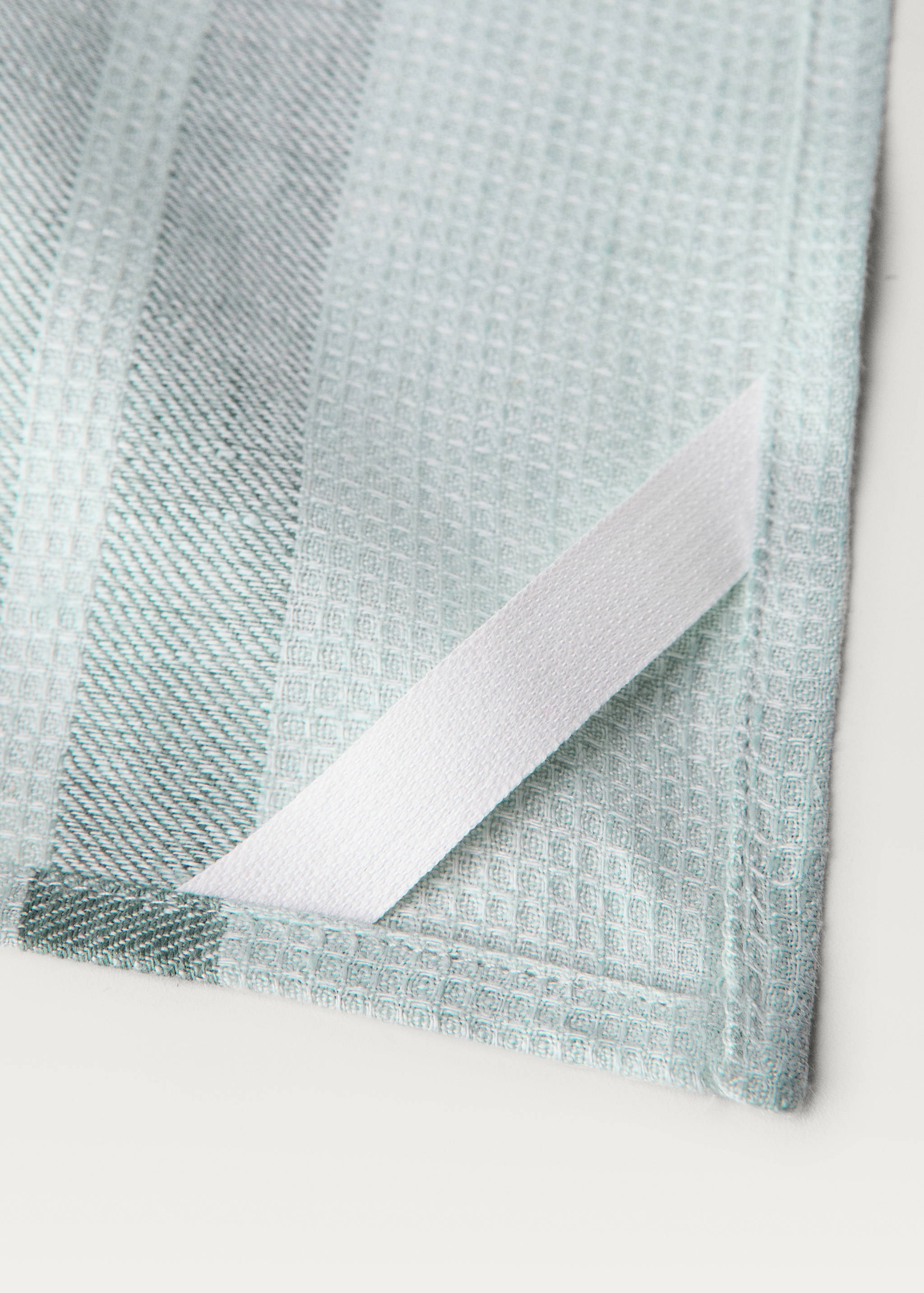 Waffle-linen striped dish cloth - Details of the article 2