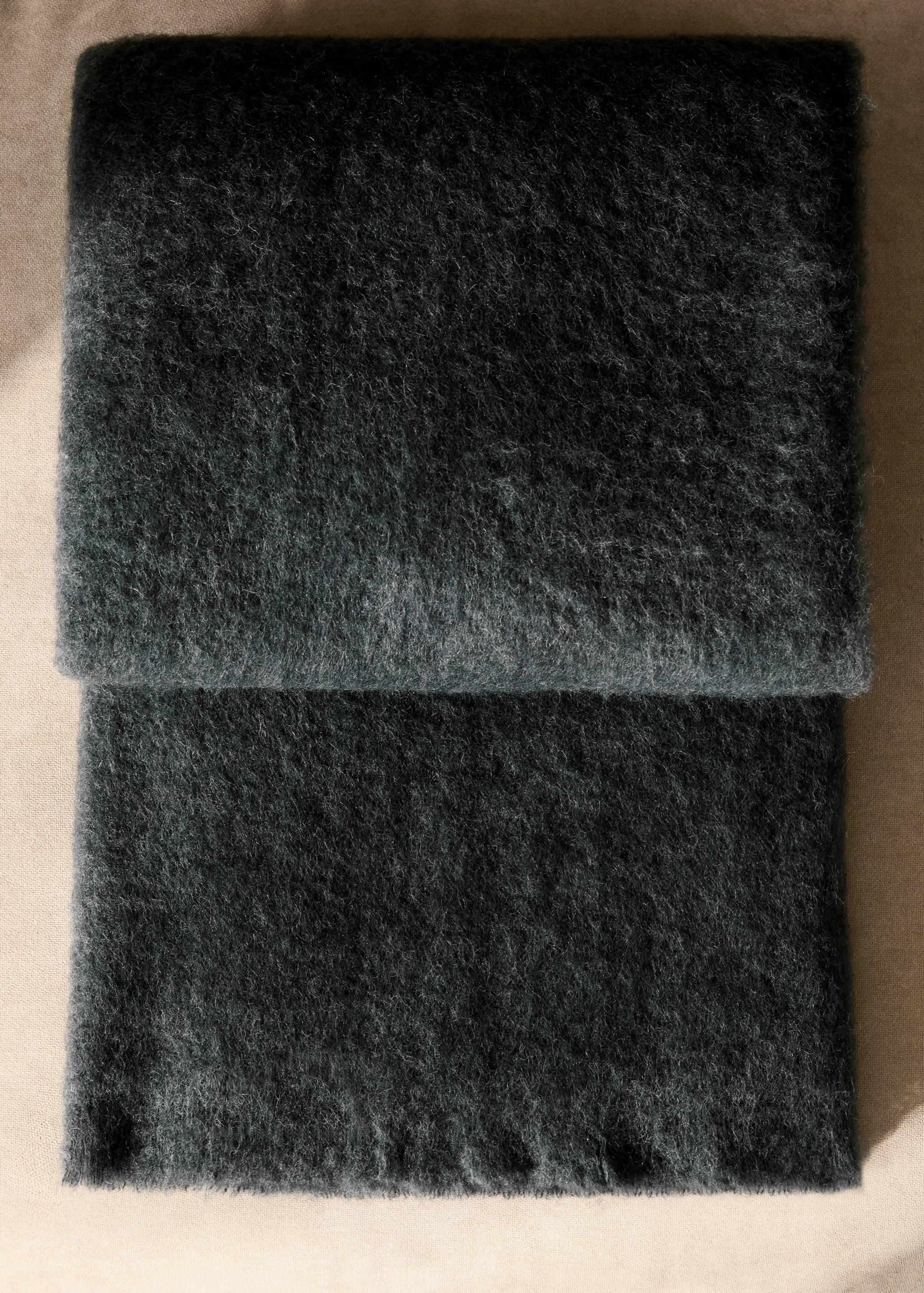 Carded wool blanket - General plane