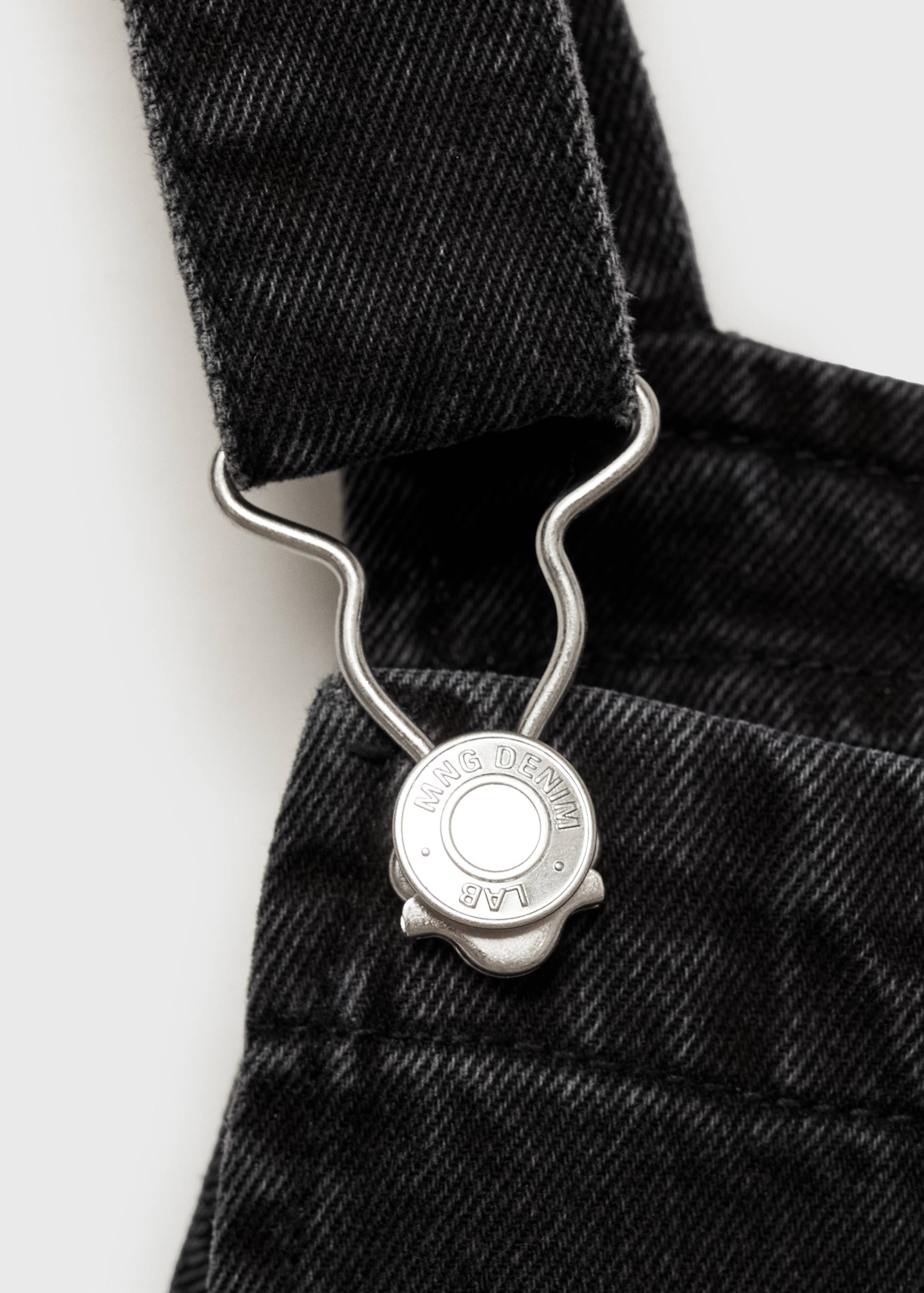 牛仔布长款连身裤 - null