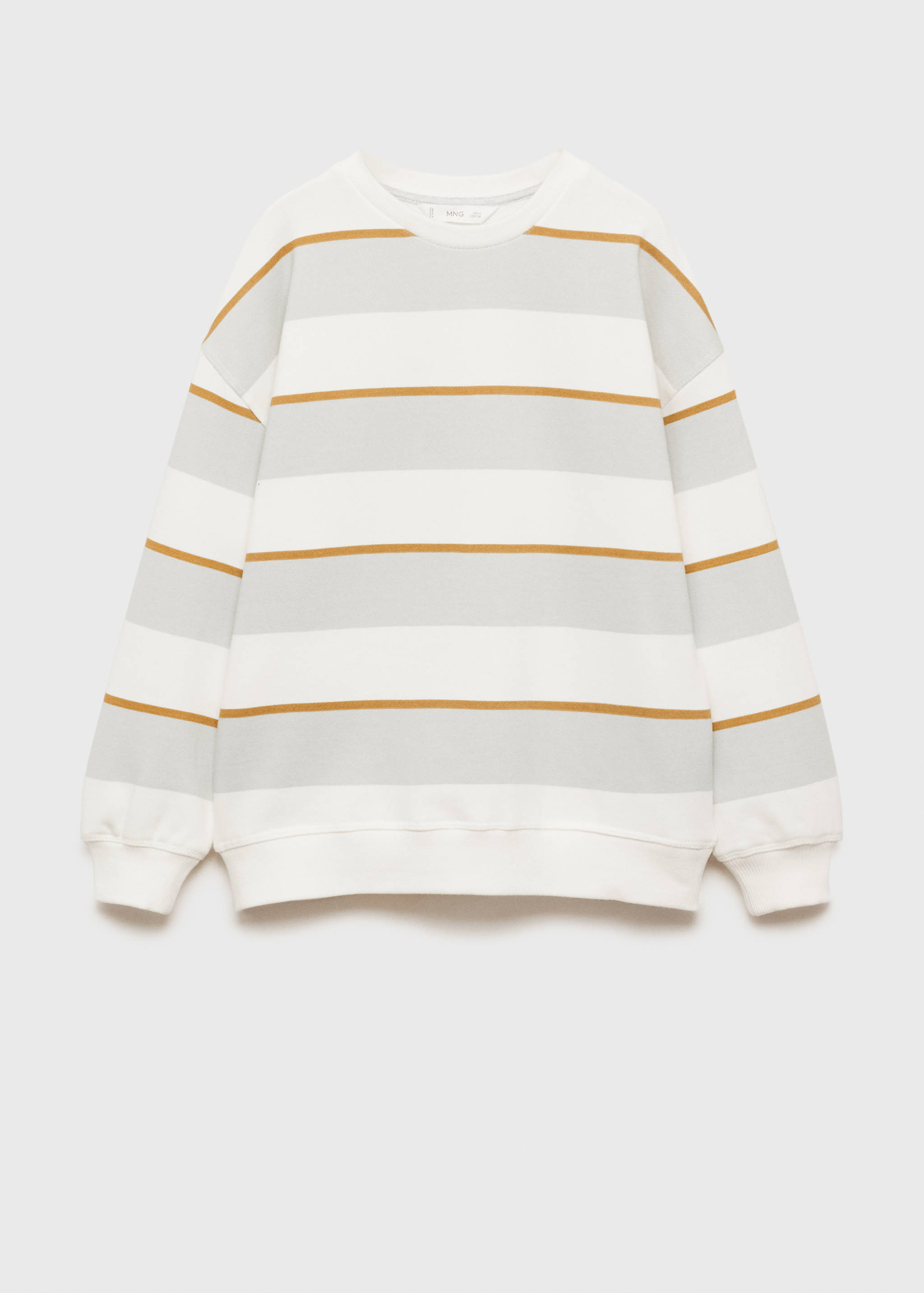 Striped cotton-blend sweatshirt - Article without model