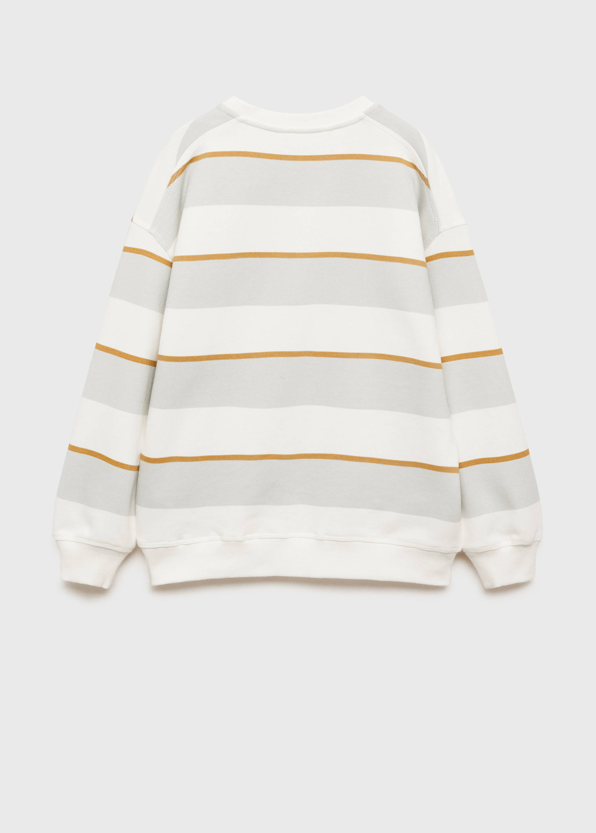 Striped cotton-blend sweatshirt - Reverse of the article