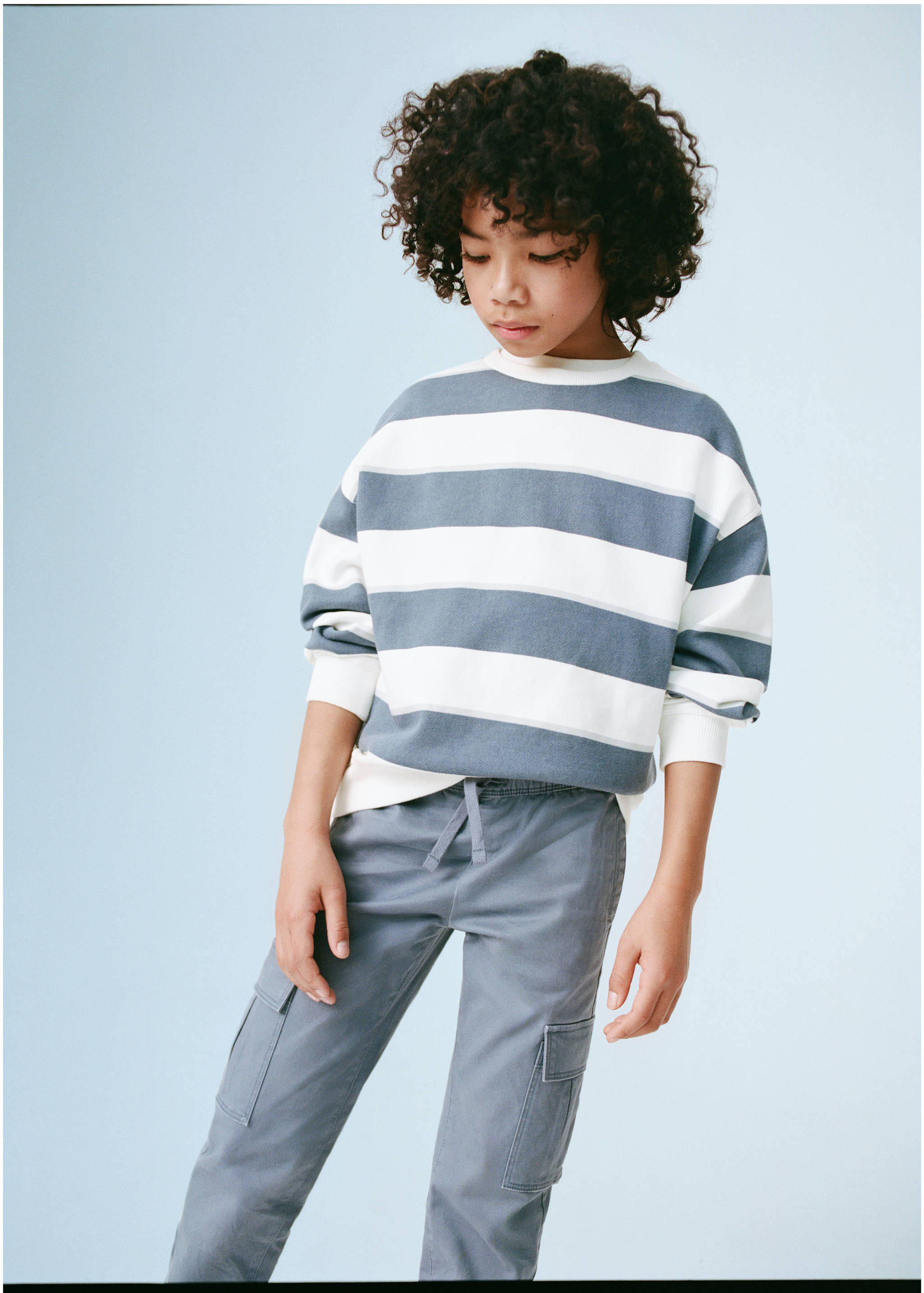 Striped cotton-blend sweatshirt - Details of the article 5