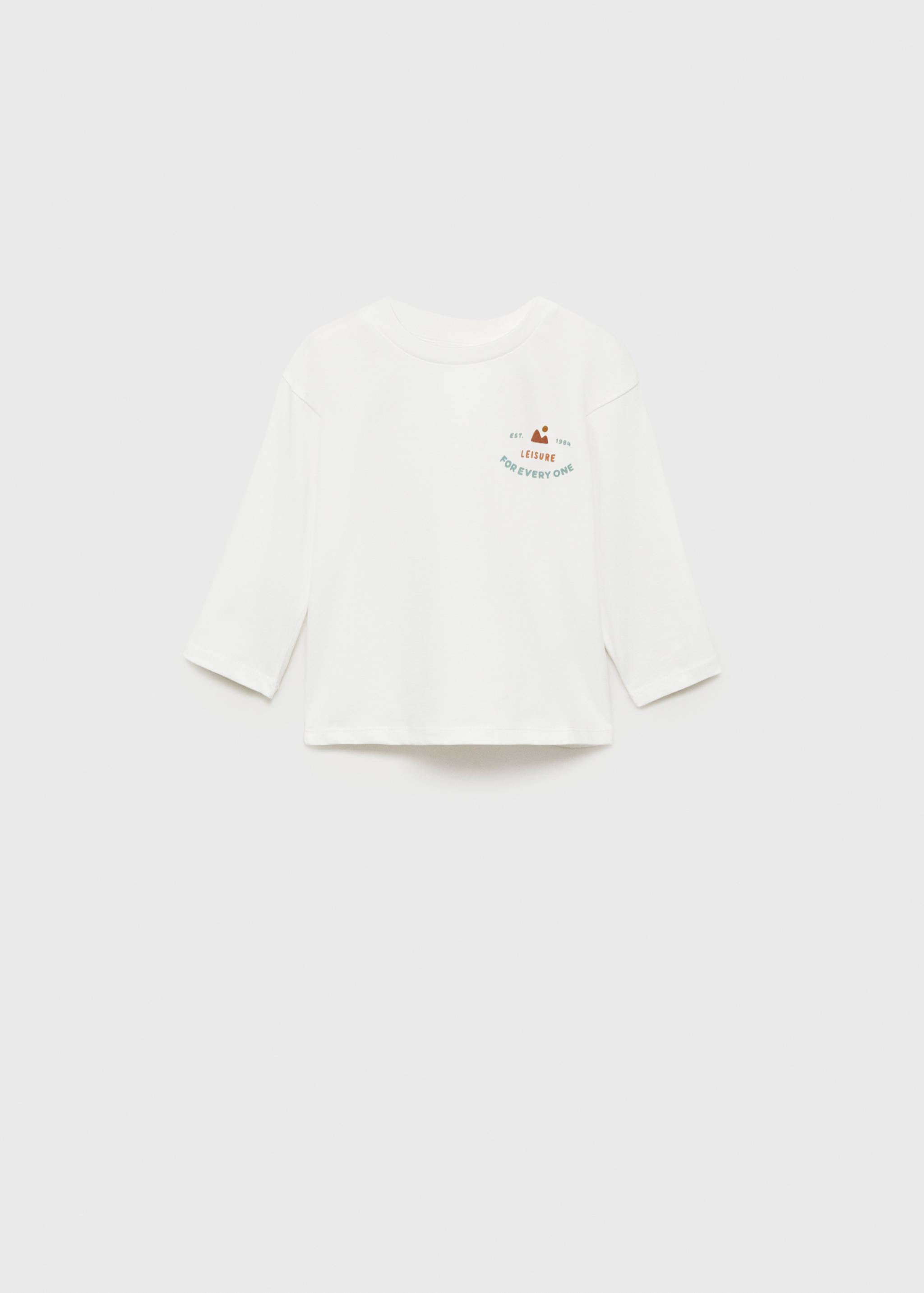 Printed cotton-blend T-shirt - Article without model