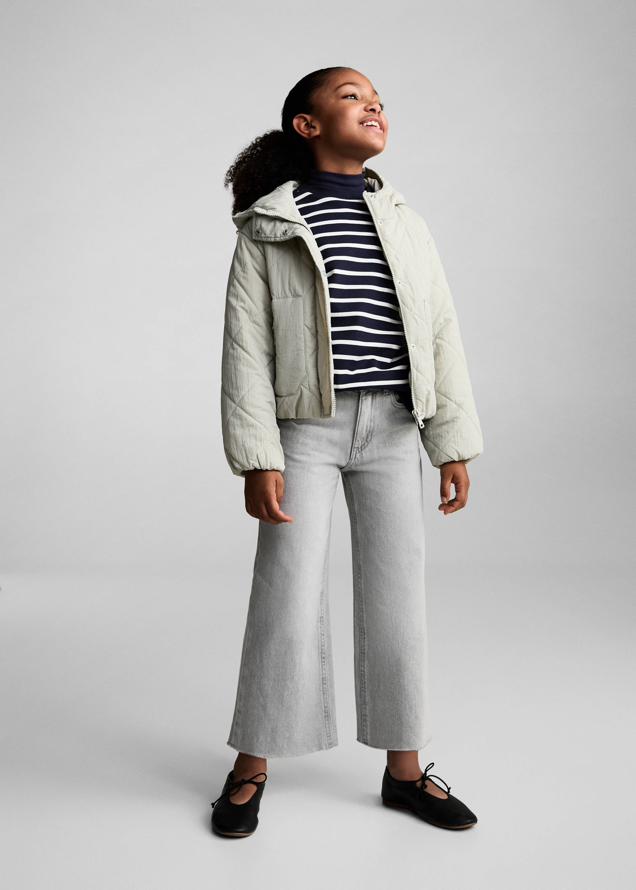 Striped cotton-blend sweatshirt - General plane