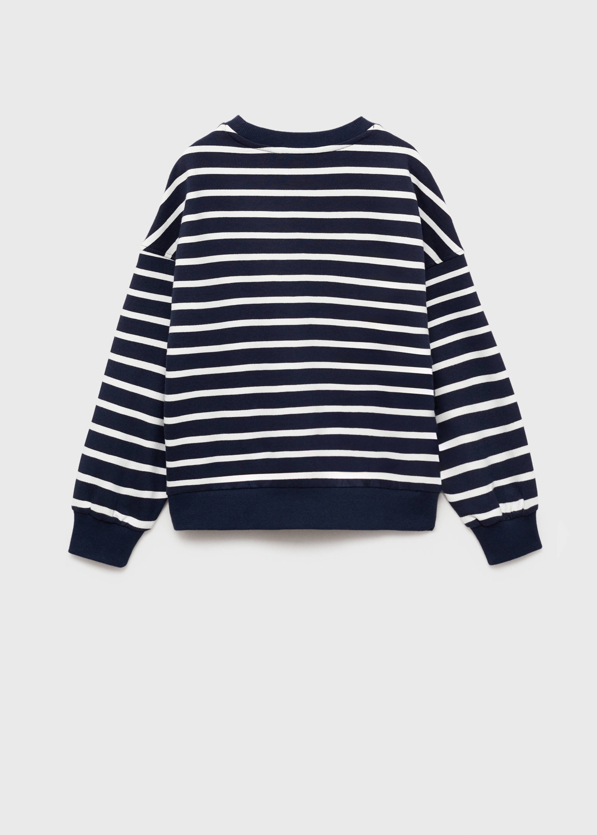 Striped cotton-blend sweatshirt - Reverse of the article