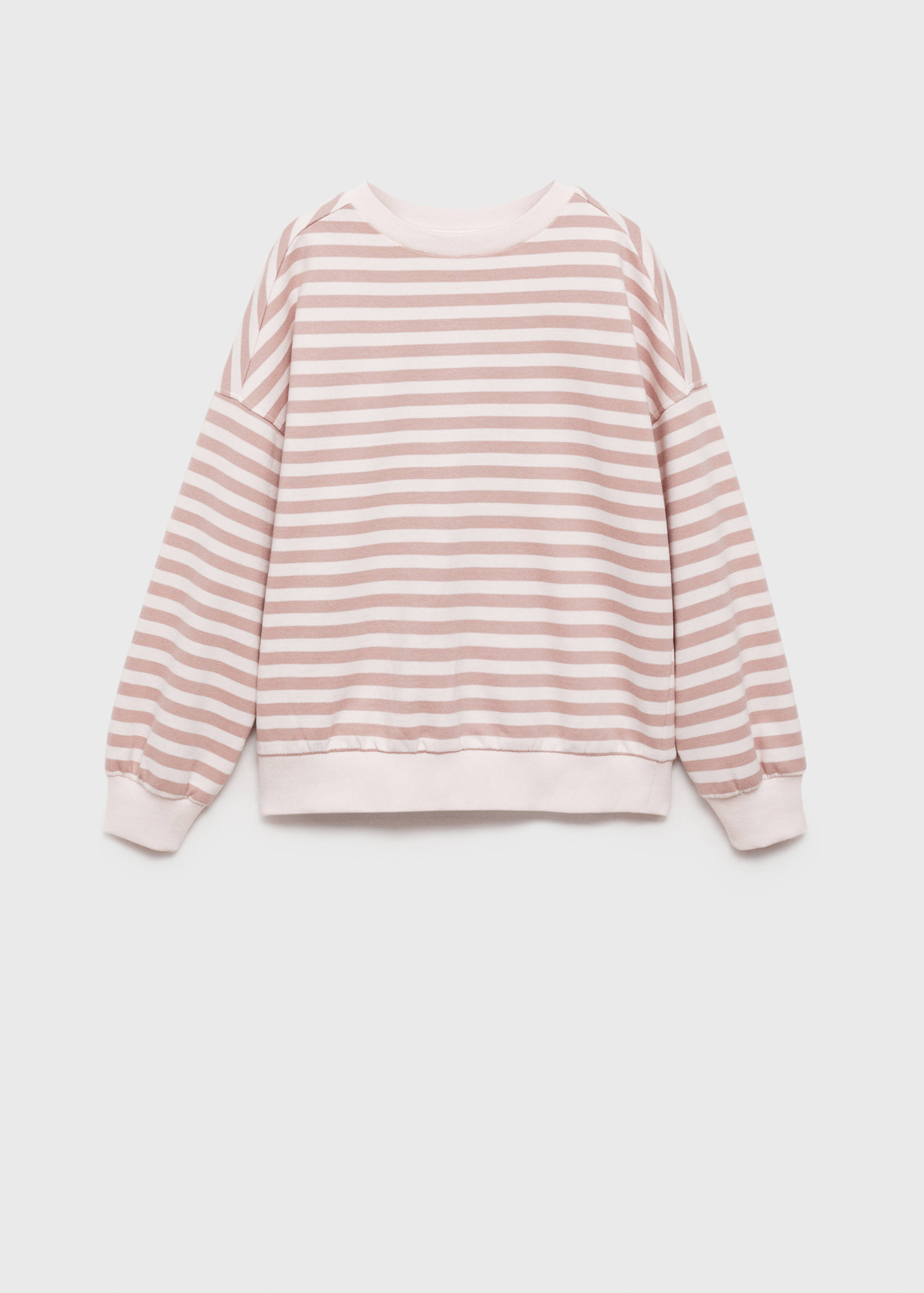 Striped cotton-blend sweatshirt - Article without model