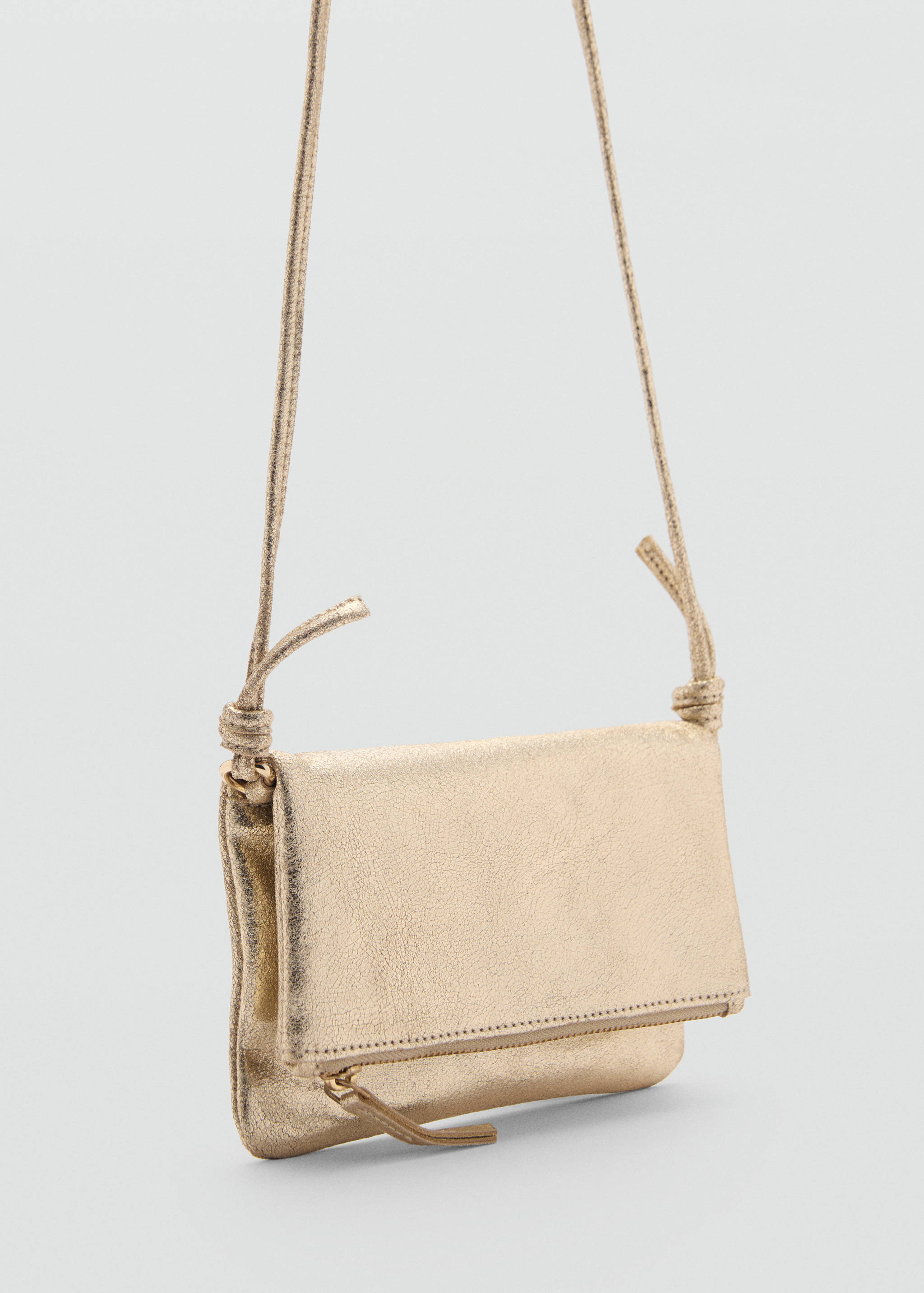 Ledertasche mit Metallic-Effekt - Mittlere Ansicht