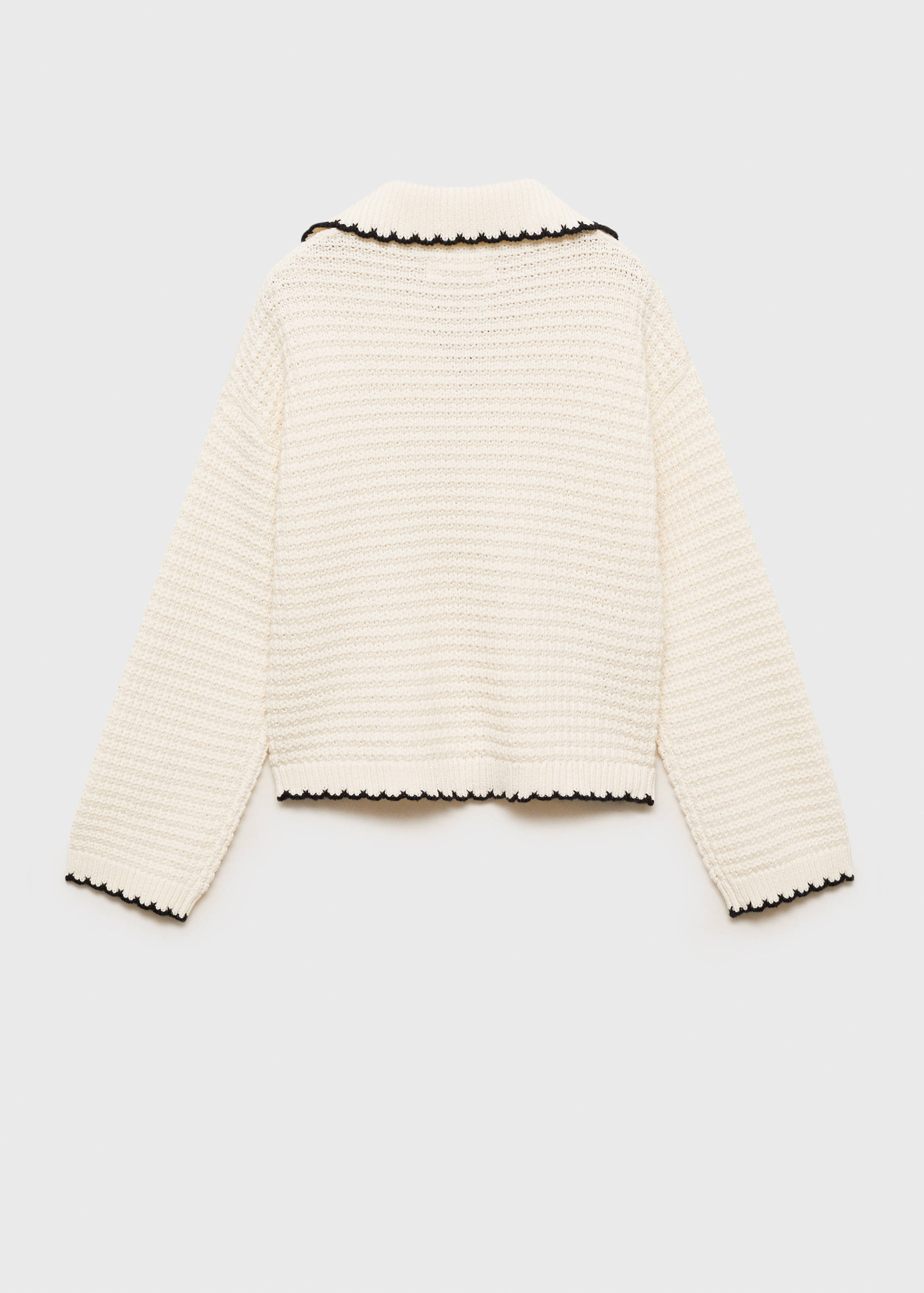 Camp-collar knit sweater - Reverse of the article