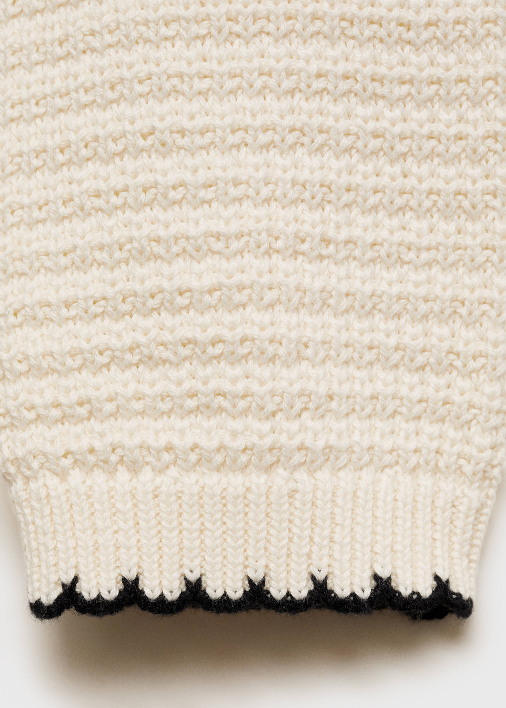 Camp-collar knit sweater - Details of the article 0