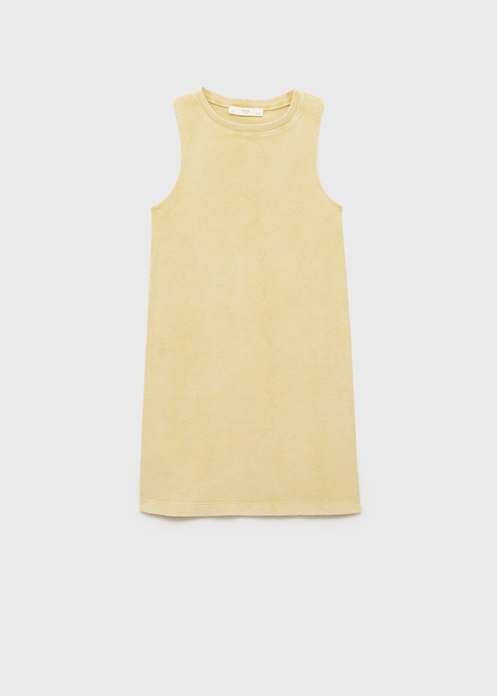 Overdyed terry cotton nightgown - Article without model