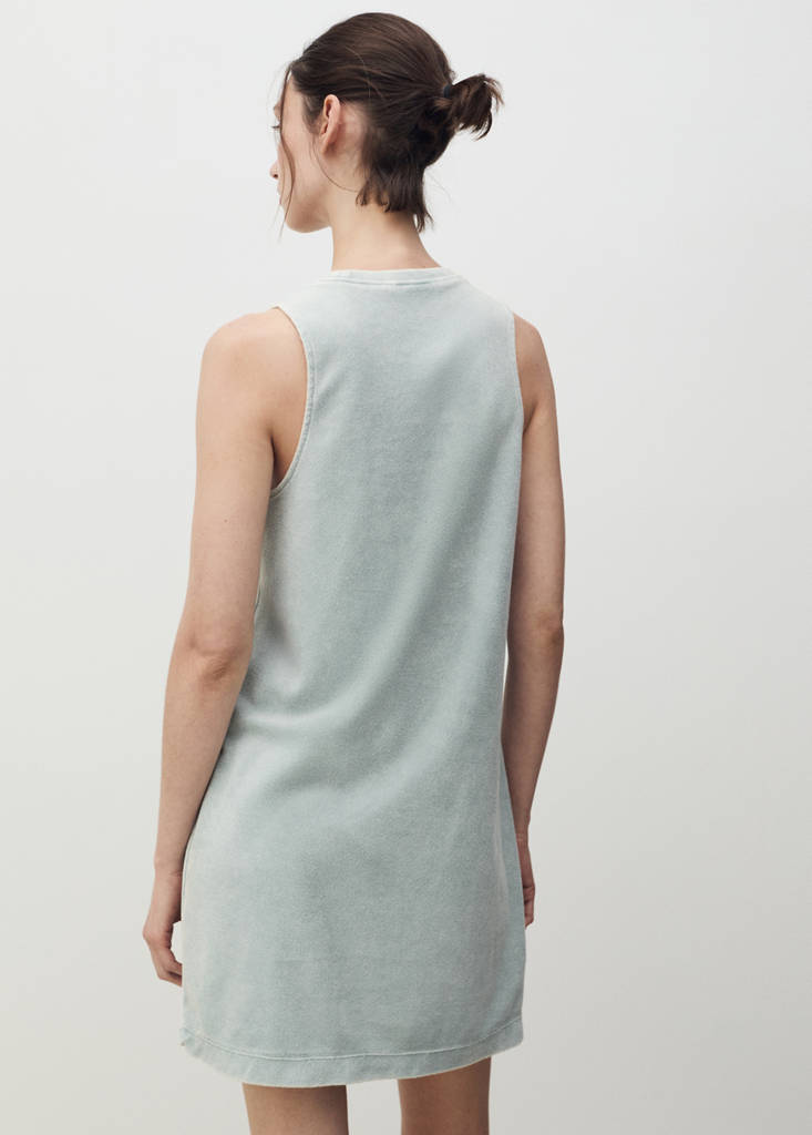 Overdyed terry cotton nightgown — Mint Green