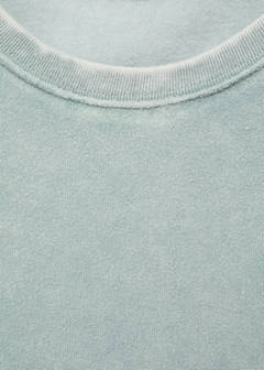 Overdyed terry cotton nightgown — Mint Green 7