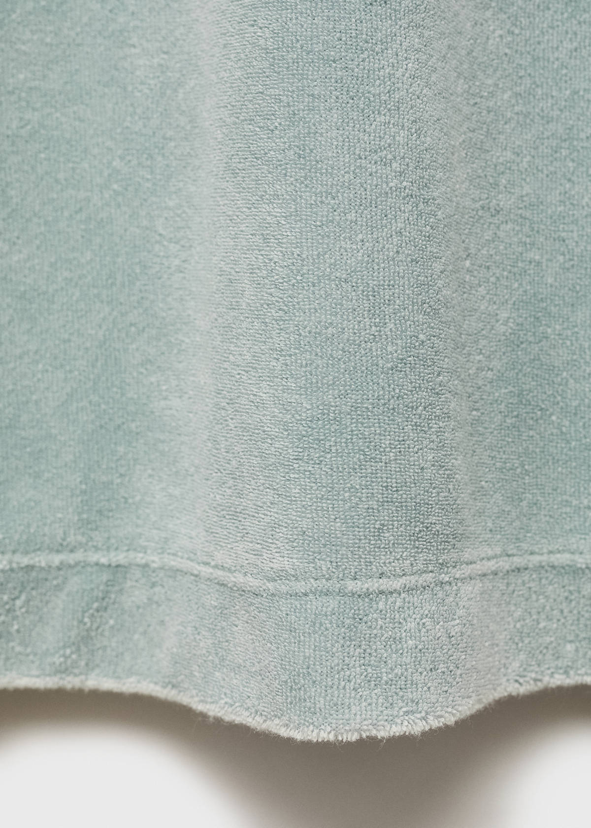 Overdyed terry cotton nightgown — Mint Green