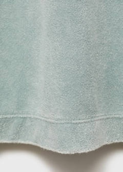 Overdyed terry cotton nightgown — Mint Green 8