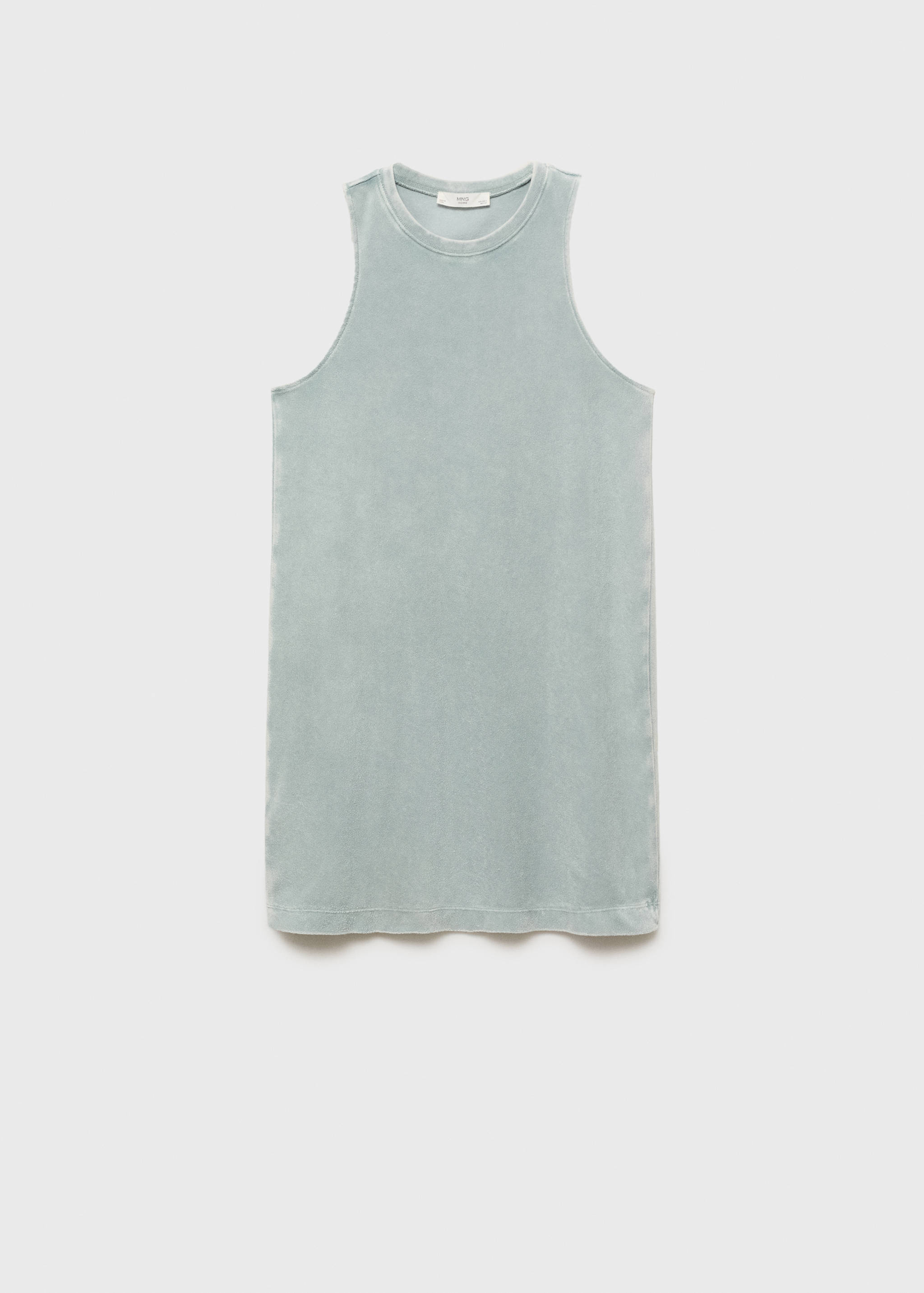 Overdyed terry cotton nightgown - Article without model