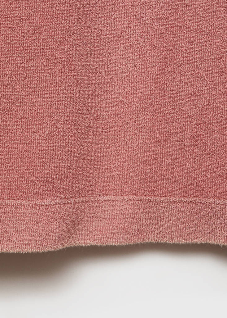 Overdyed terry cotton nightgown — Pink