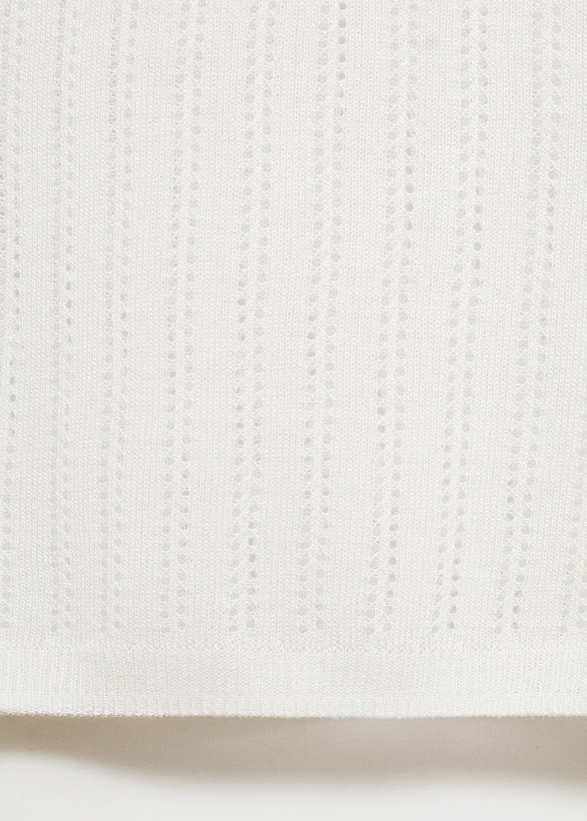 Pyjama top with pointelle detail - Details of the article 0