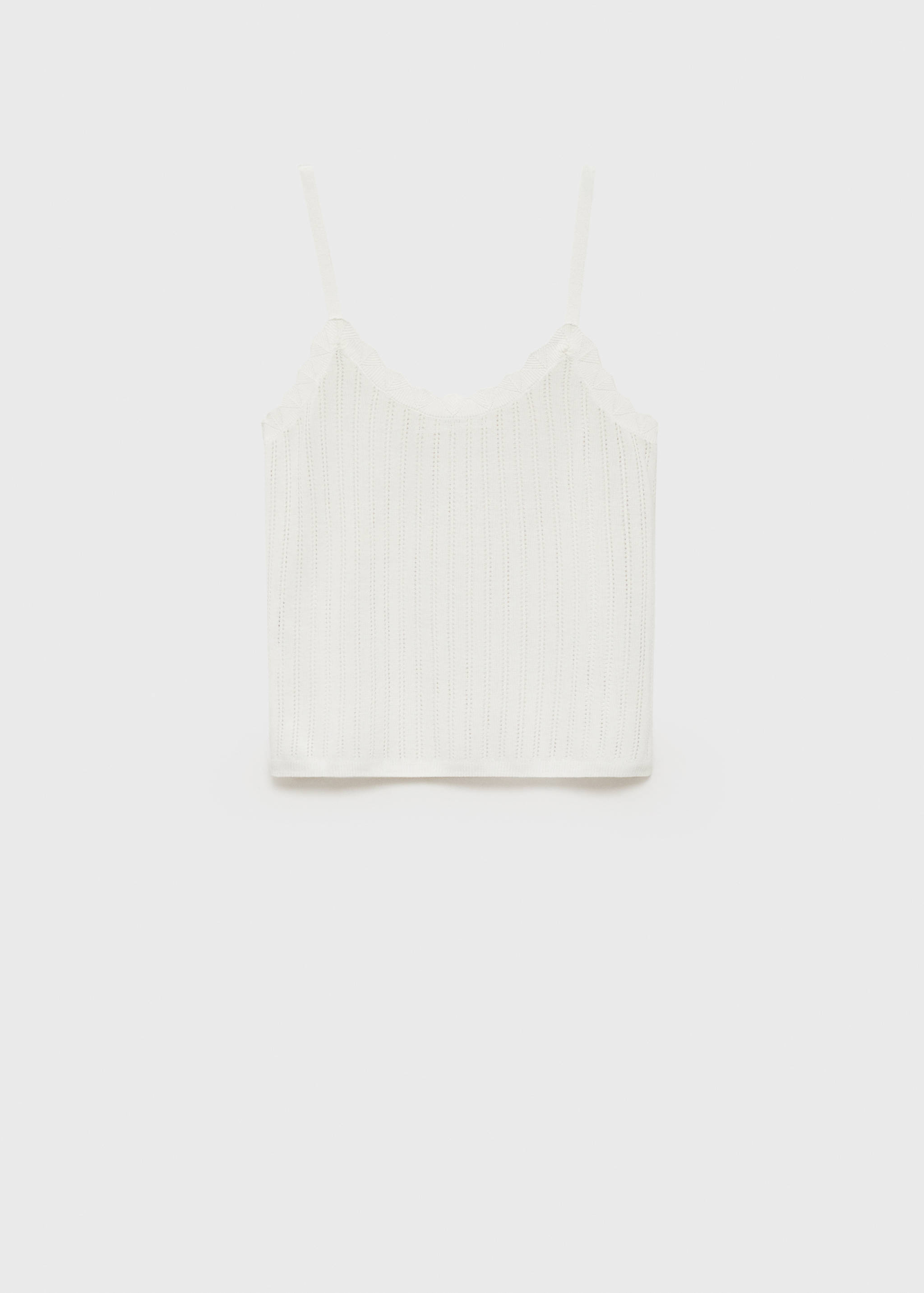 Pajama top with pointelle detail - Article without model