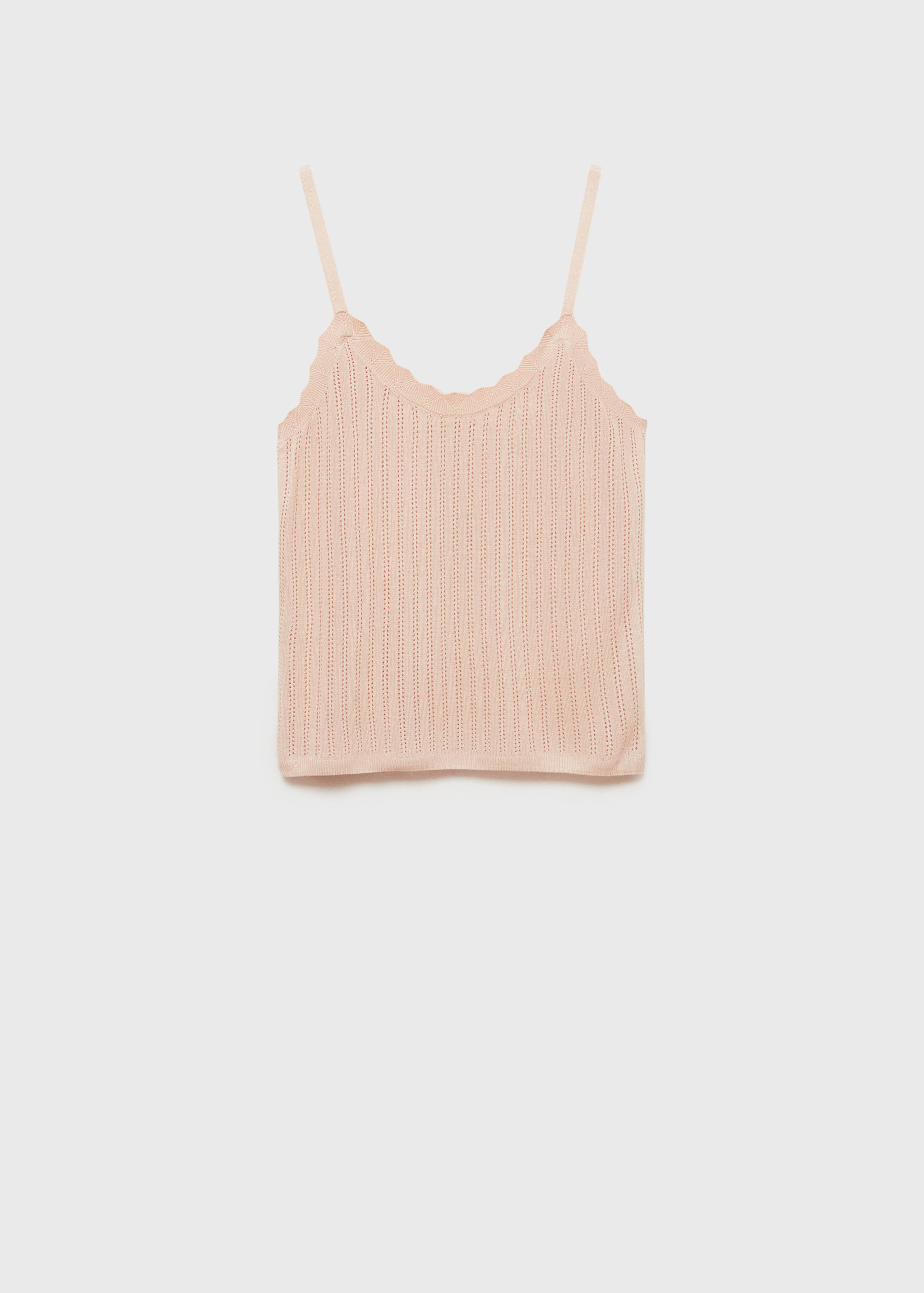 Pajama top with pointelle detail - Article without model