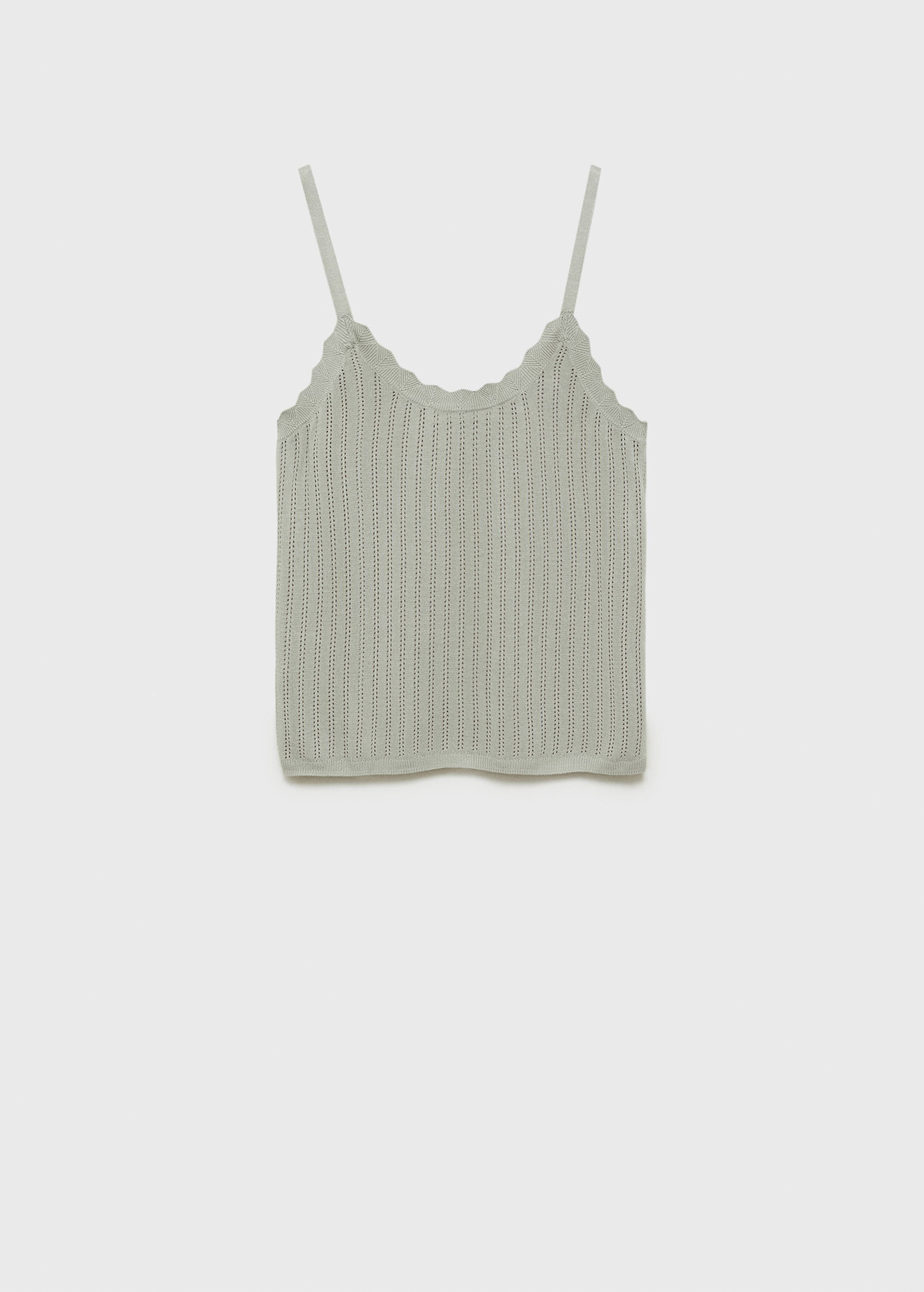 Pajama top with pointelle detail - Article without model