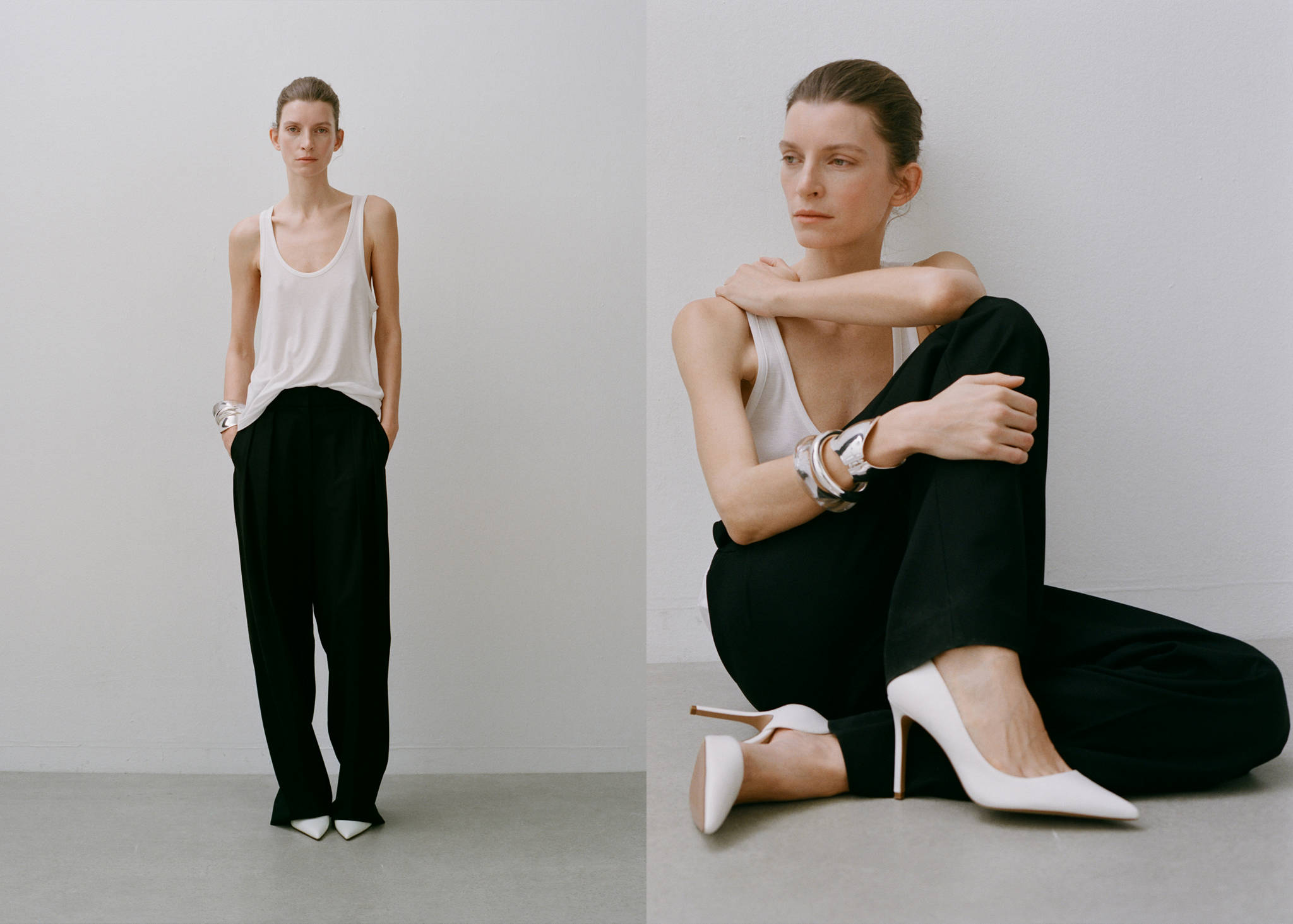 Asymmetrical heeled shoes - Panoramic plane