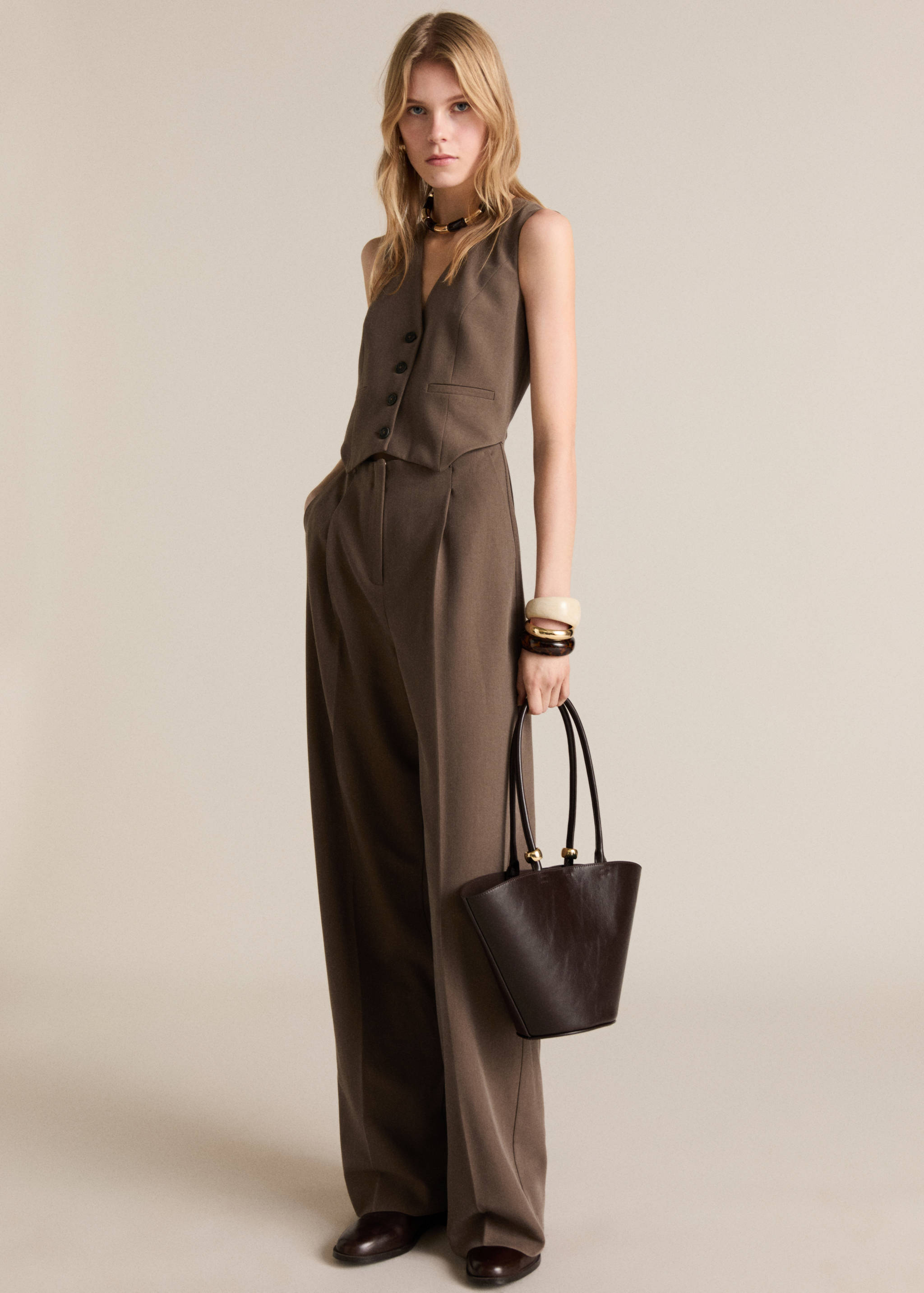 Long suit-style jumpsuit - General plane