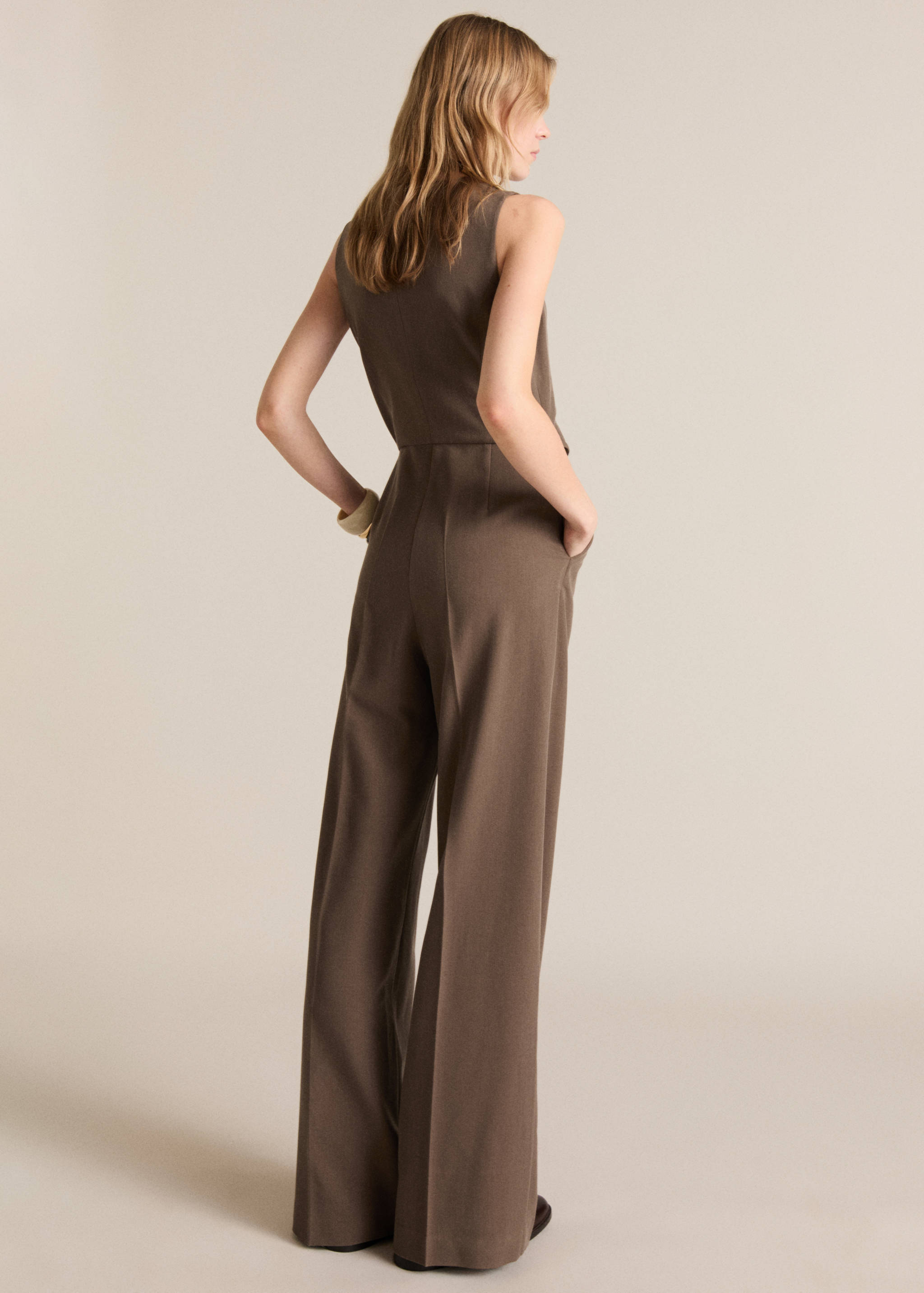 Long suit-style jumpsuit - Reverse of the article