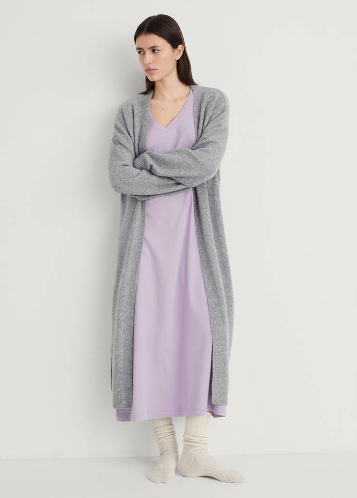 Plain cotton nightgown — Lavender