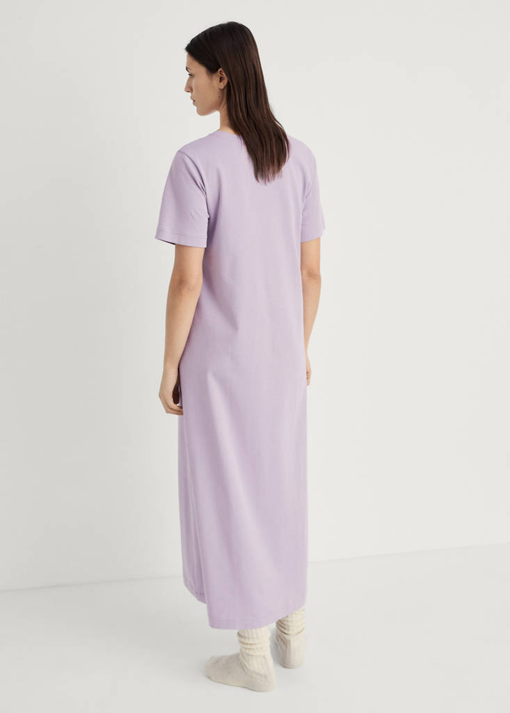 Plain cotton nightgown — Lavender