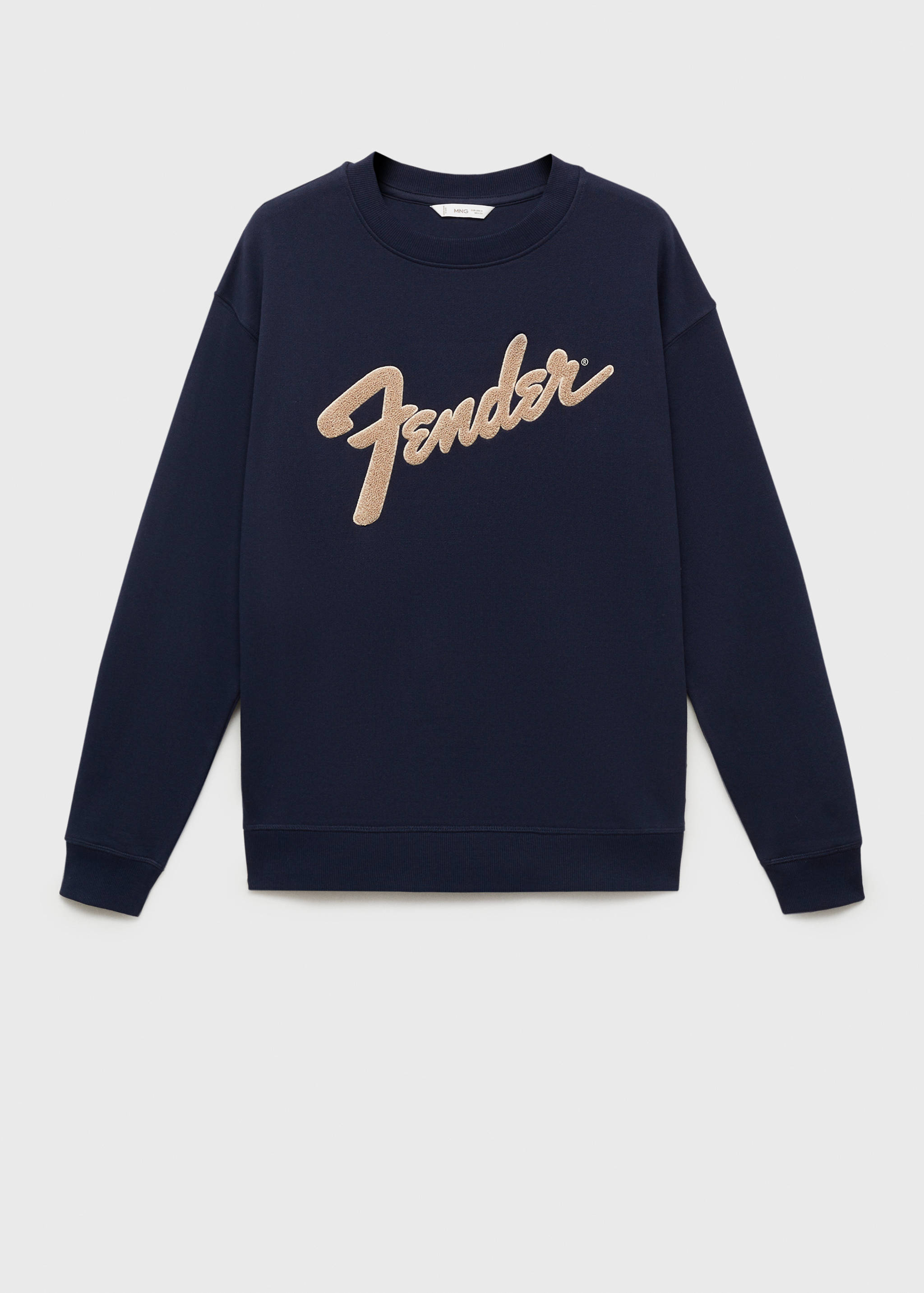 Cotton sweatshirt with embossed message - Article without model